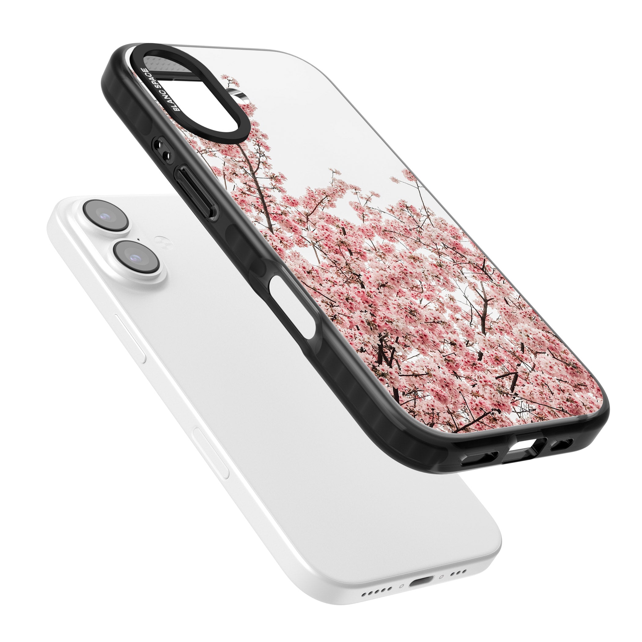 Cherry Blossom Bloom iPhone 17 Impact Pro Black Phone Case Colours