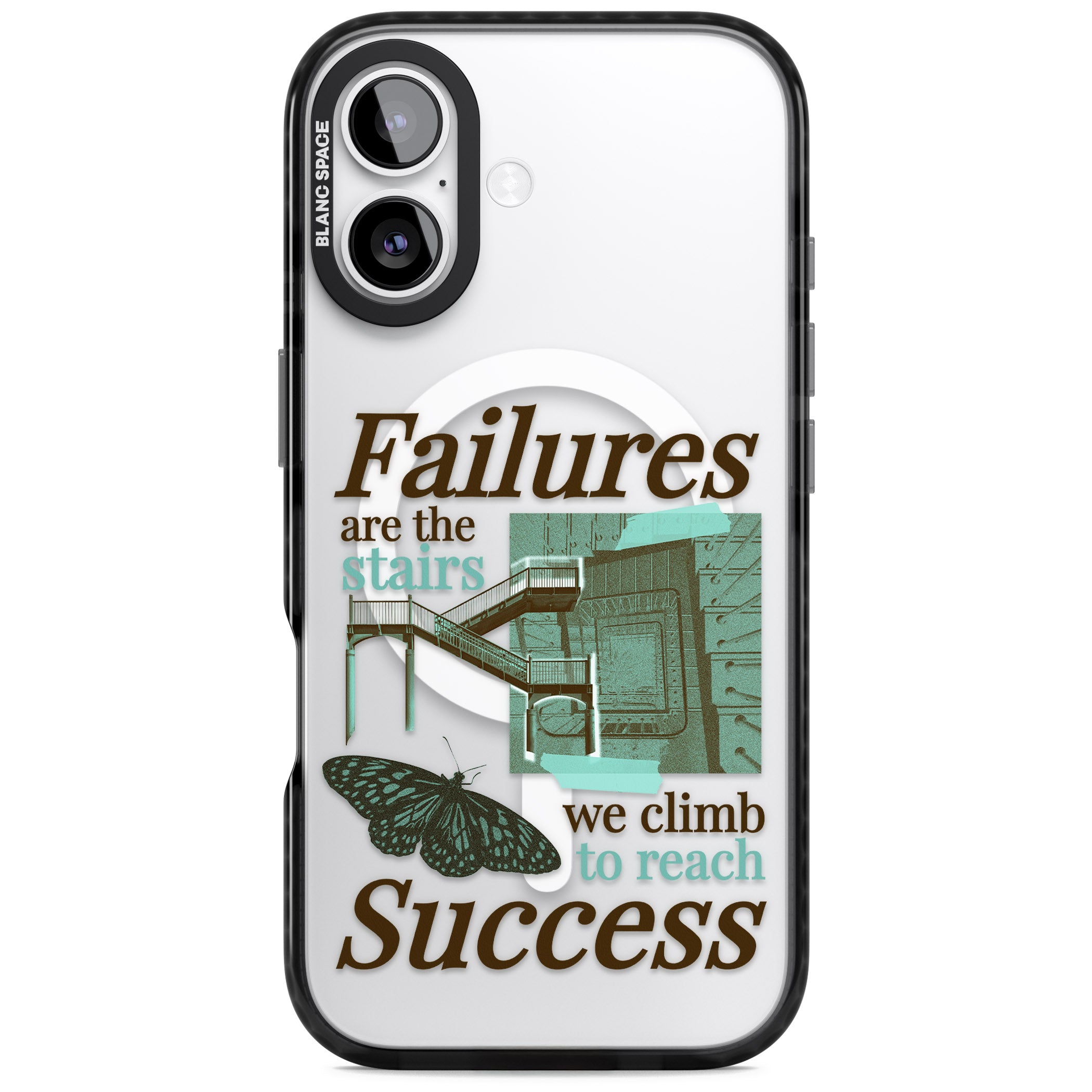 Fail To Succeed iPhone 17 Impact Pro Black Phone Case