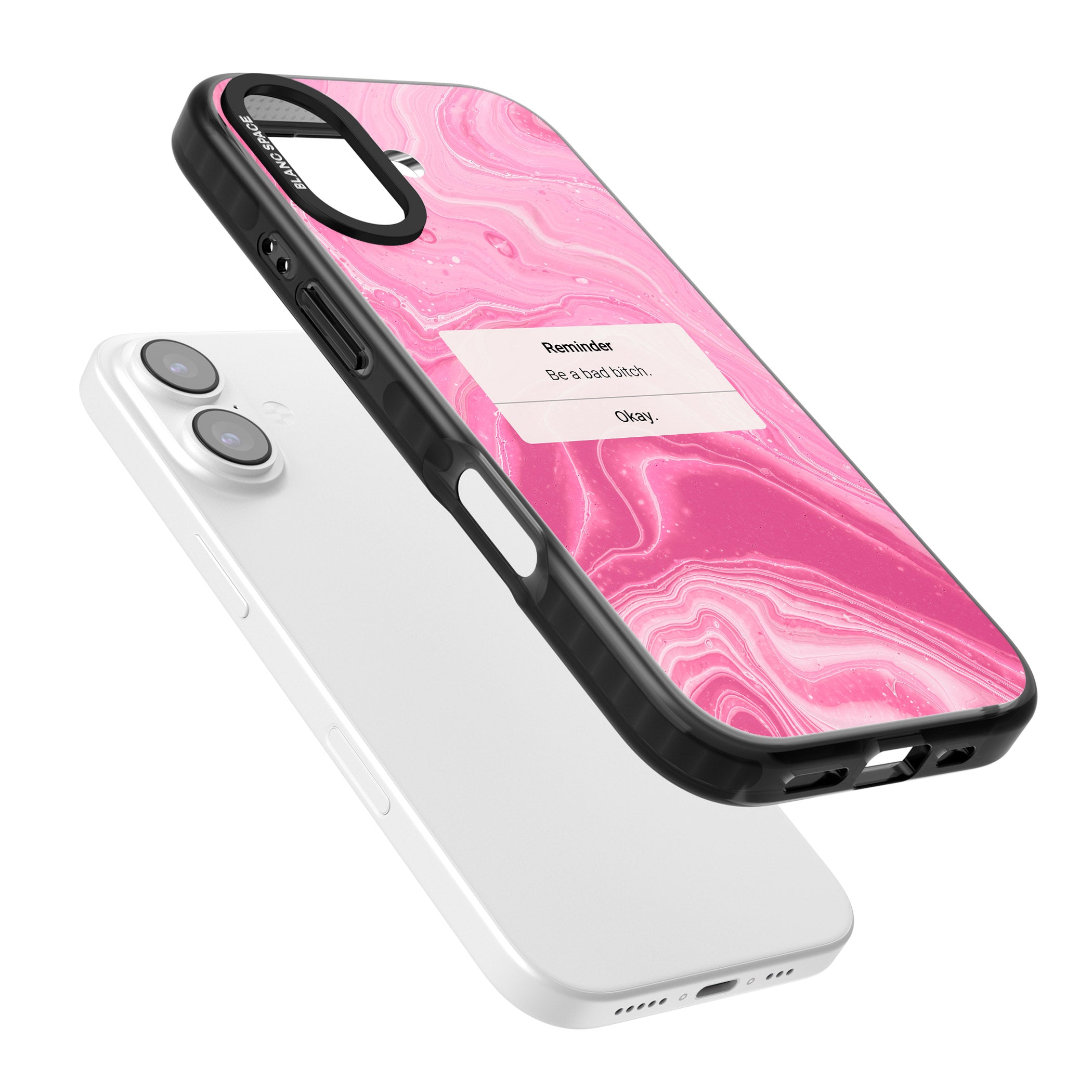 Bad Bitch Reminder iPhone 17 Impact Pro Black Phone Case Colours