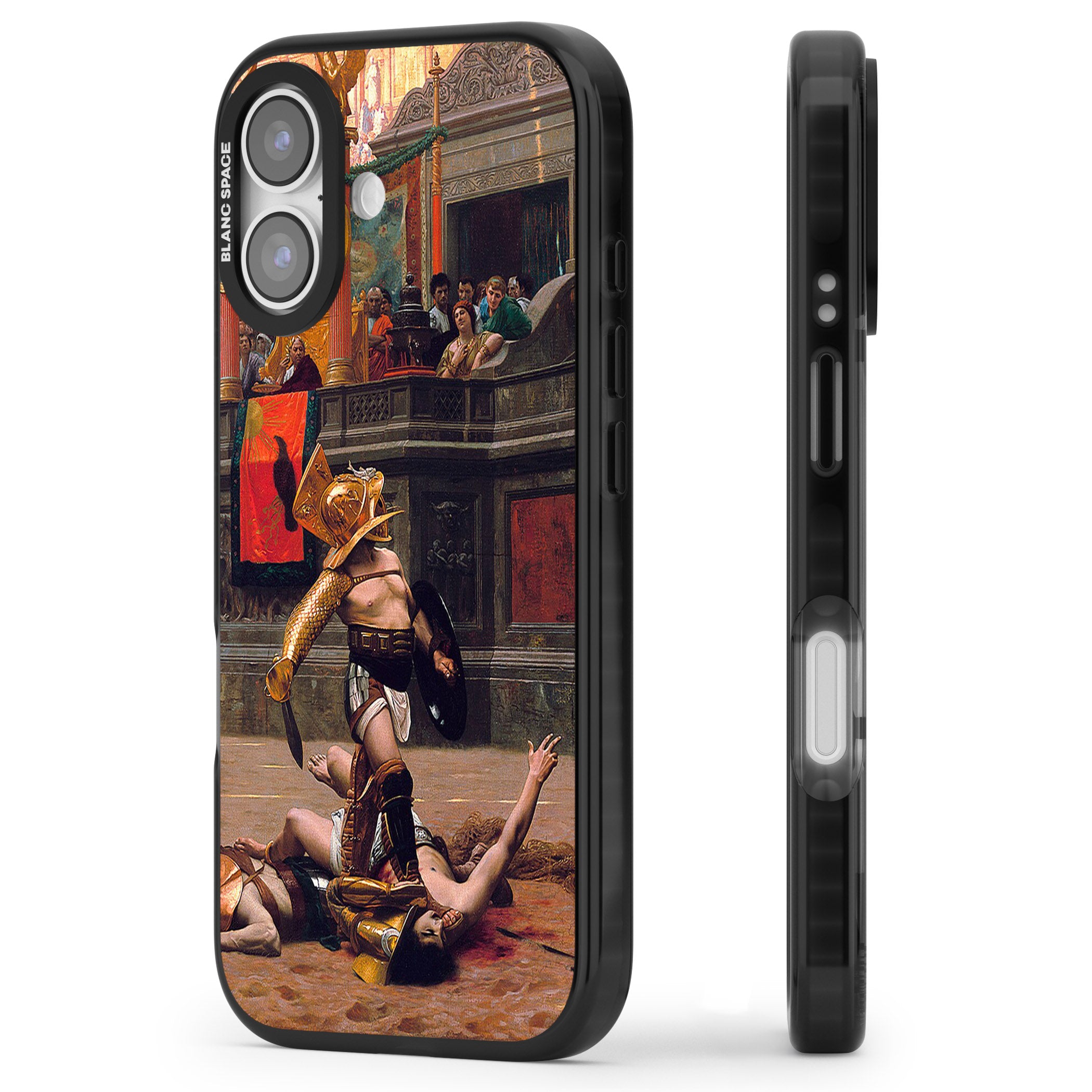 Pollice Verso iPhone 17 Impact Pro Black Phone Case Side Profile