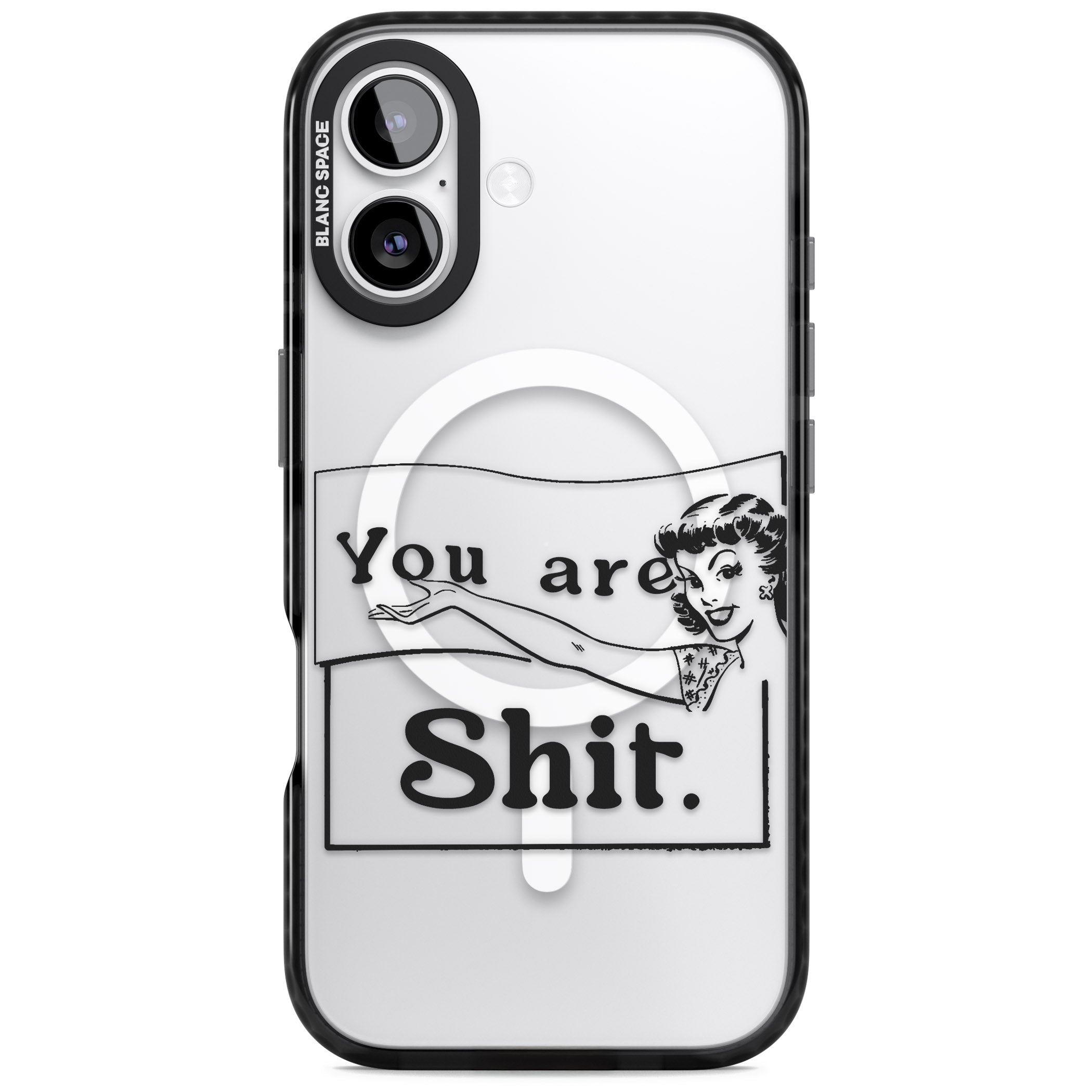 You Are Sh T iPhone 17 Impact Pro Black Phone Case