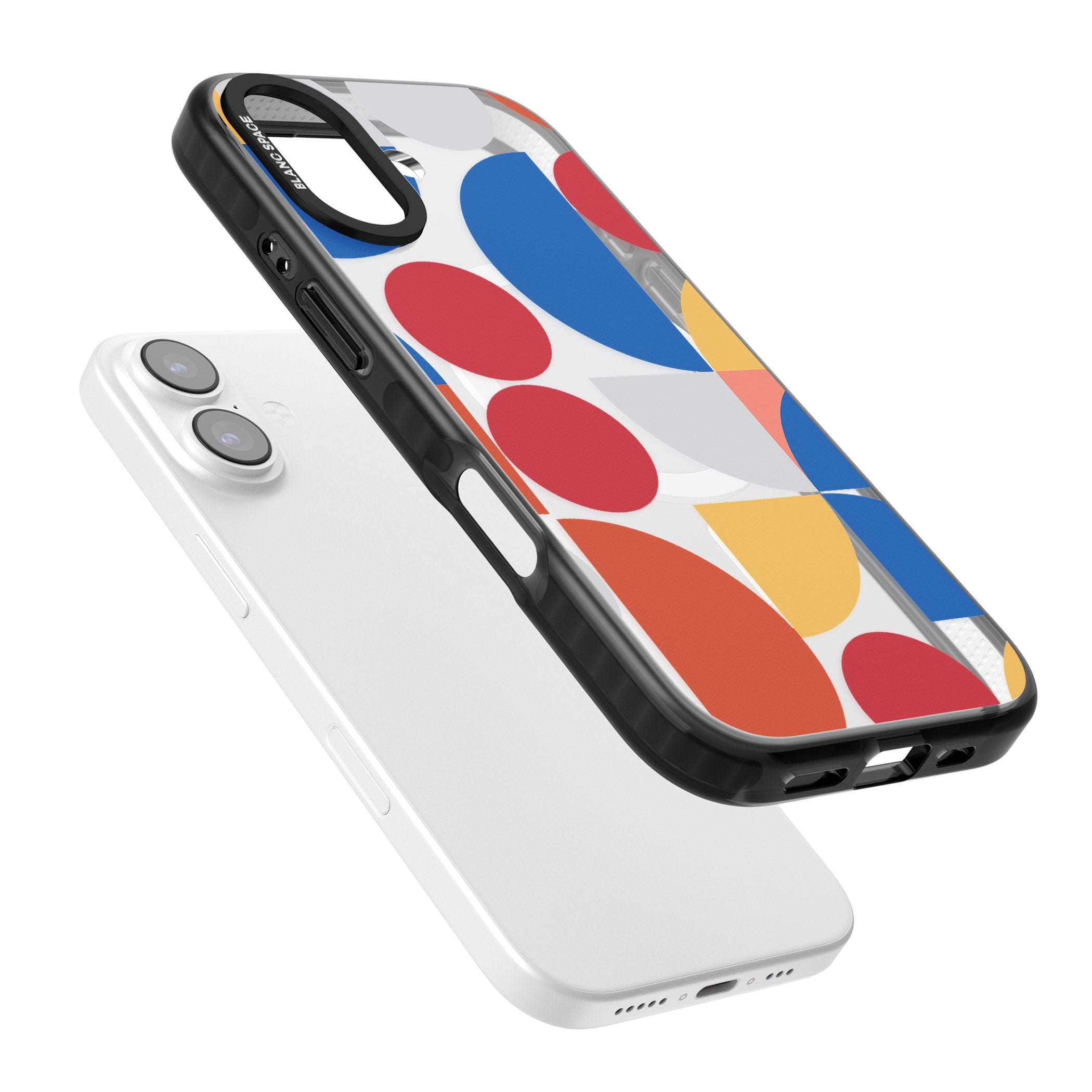 Abstract Colorful Geometric iPhone 17 Impact Pro Black Phone Case Colours