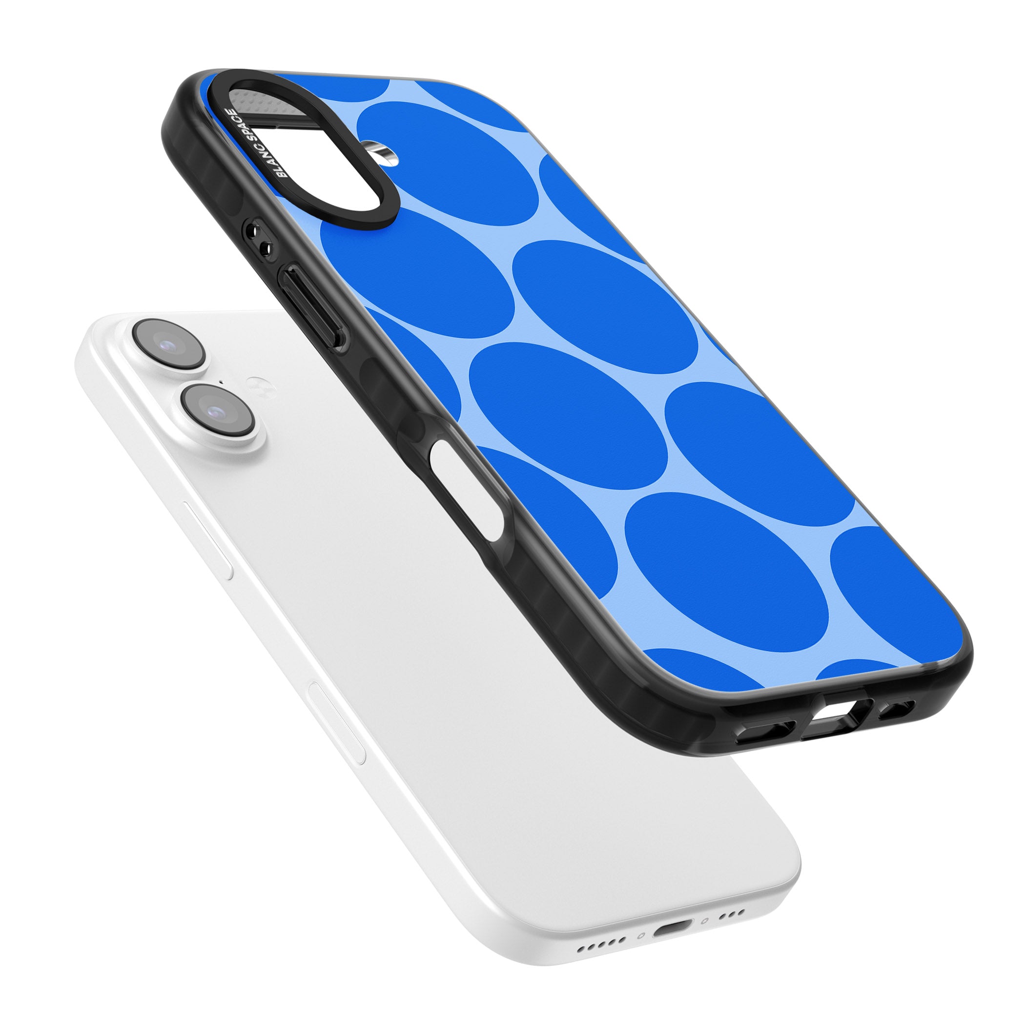 Retro Blue Dot iPhone 17 Impact Pro Black Phone Case Colours