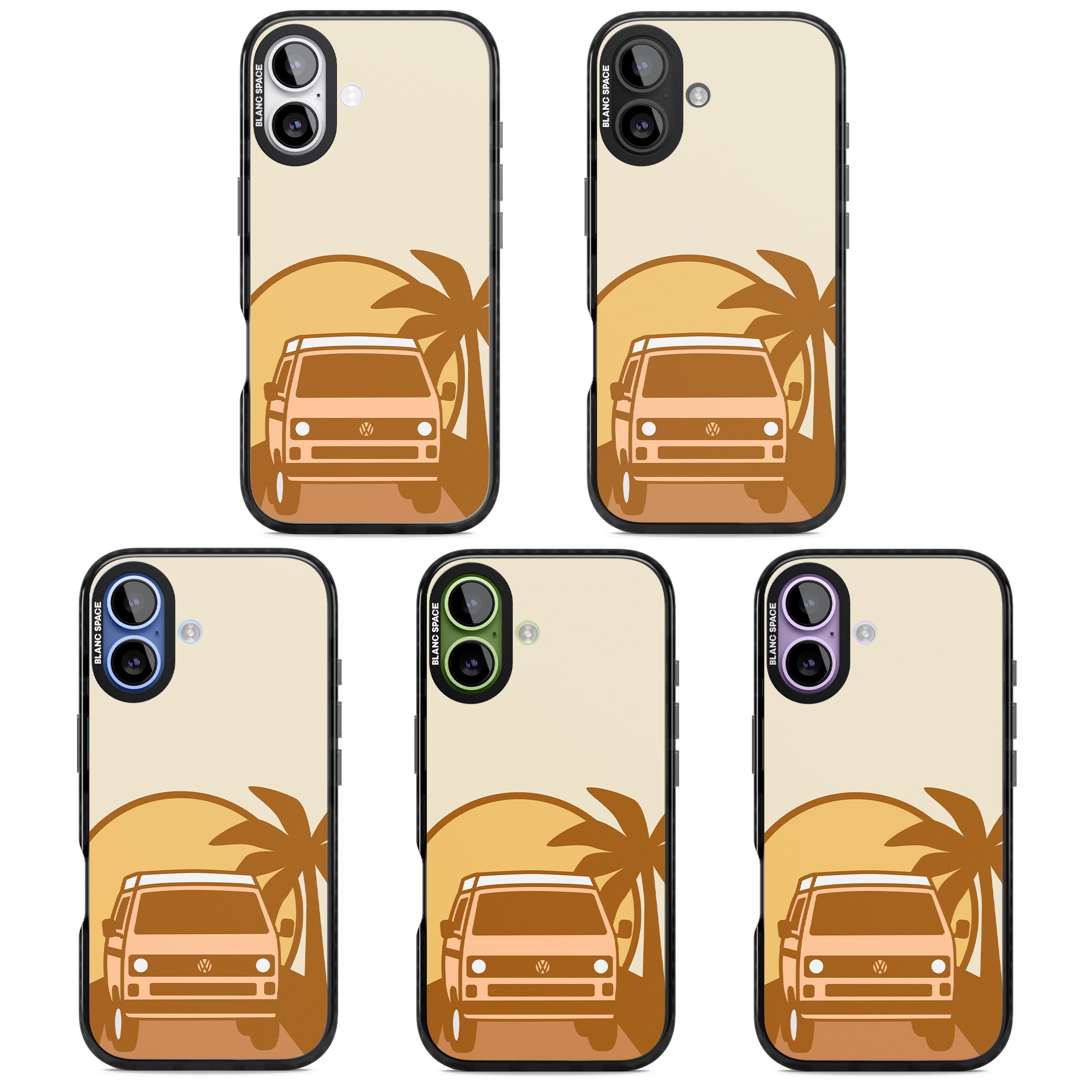 Sunset Van iPhone 17 Impact Pro Black Phone Case APT Impact Protection