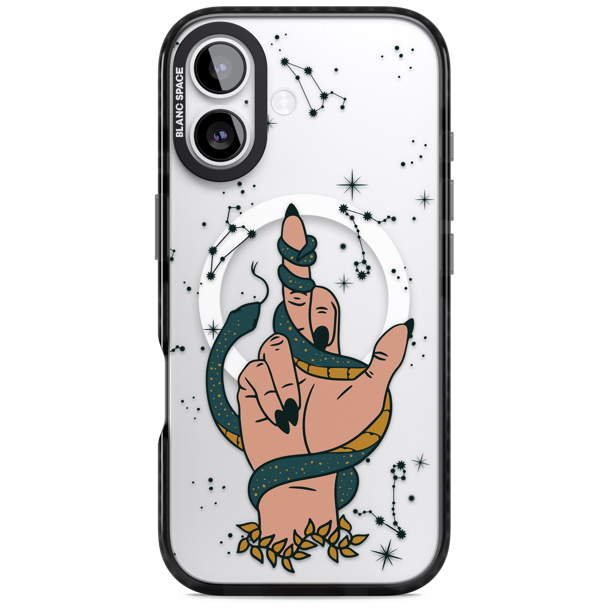 Snakes, Stars And Cynicism iPhone 17 Impact Pro Black Phone Case