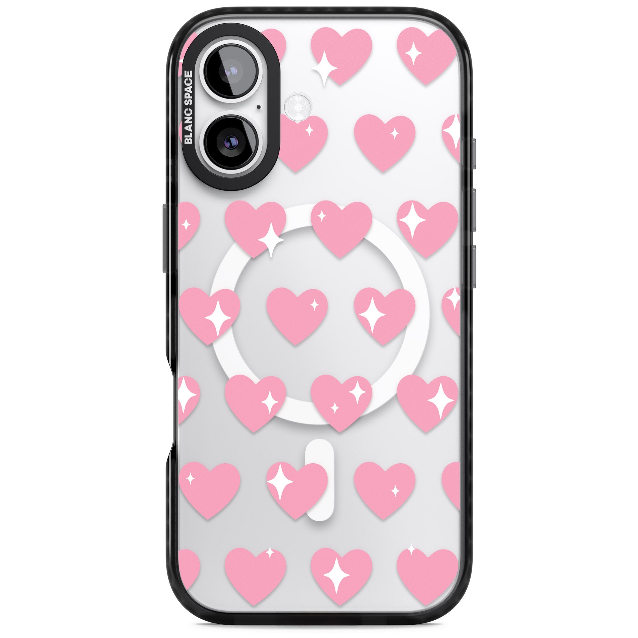 Sweet Hearts iPhone 17 Impact Pro Black Phone Case