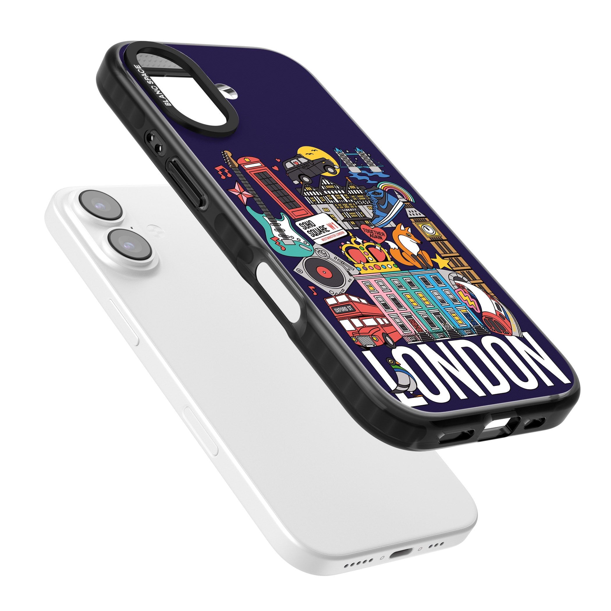 London Calling iPhone 17 Impact Pro Black Phone Case Colours