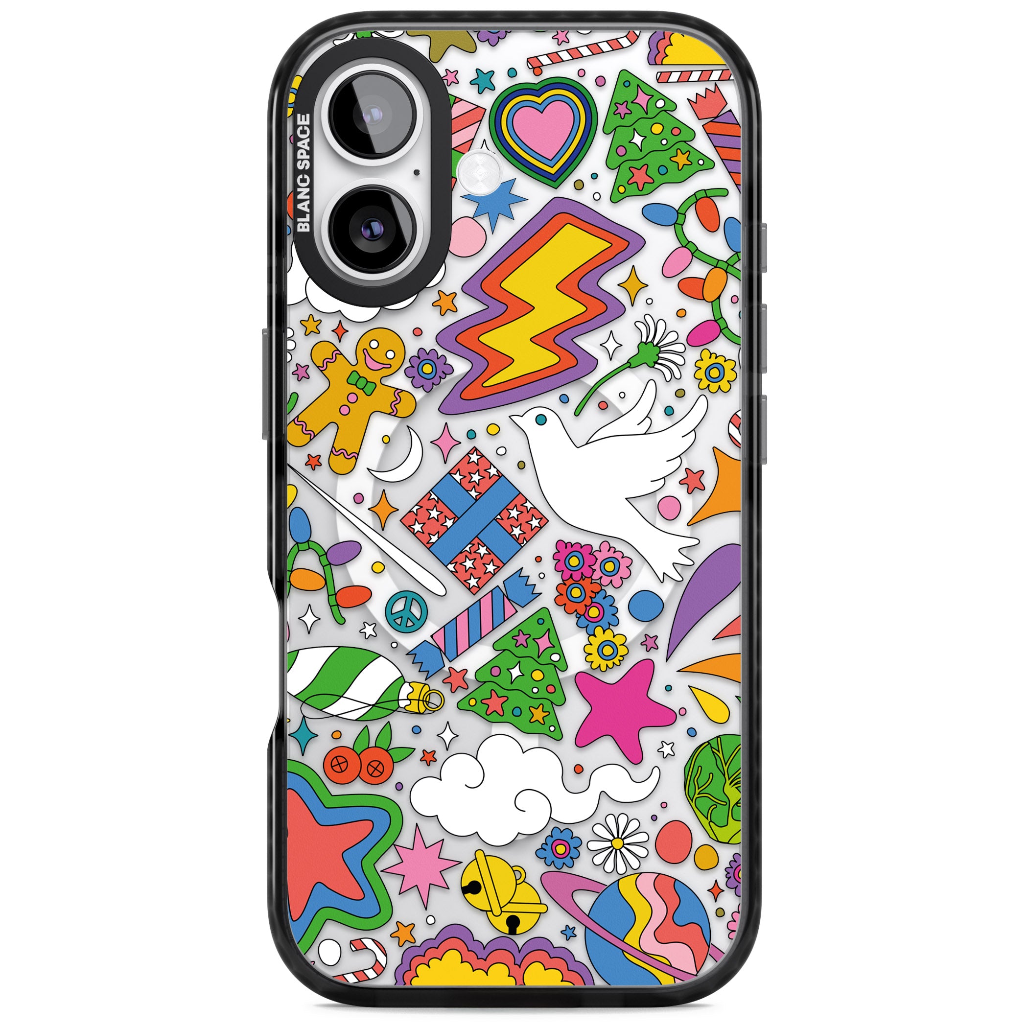 Whimsical Wonderland iPhone 17 Impact Pro Black Phone Case