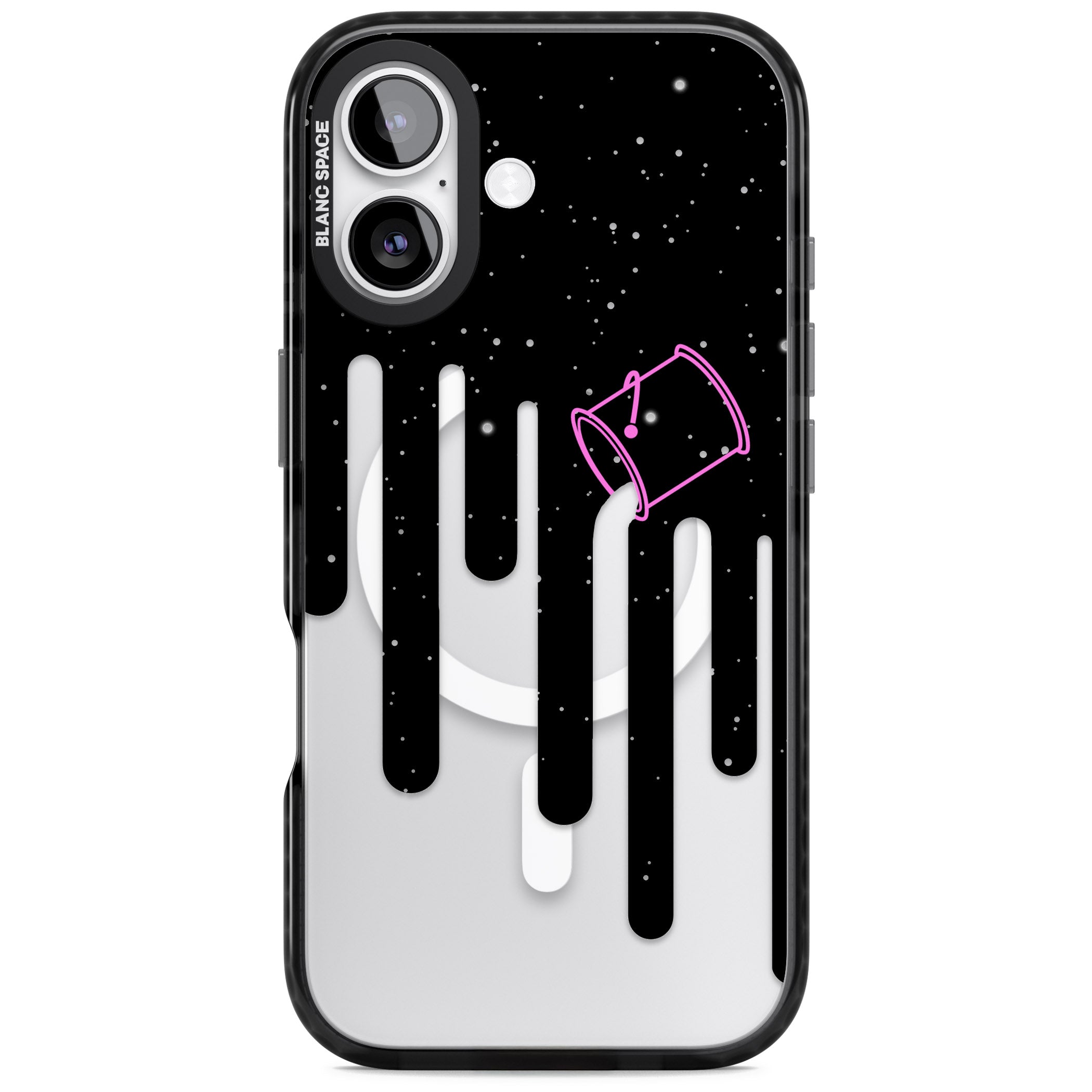 Cosmic Drip iPhone 17 Impact Pro Black Phone Case