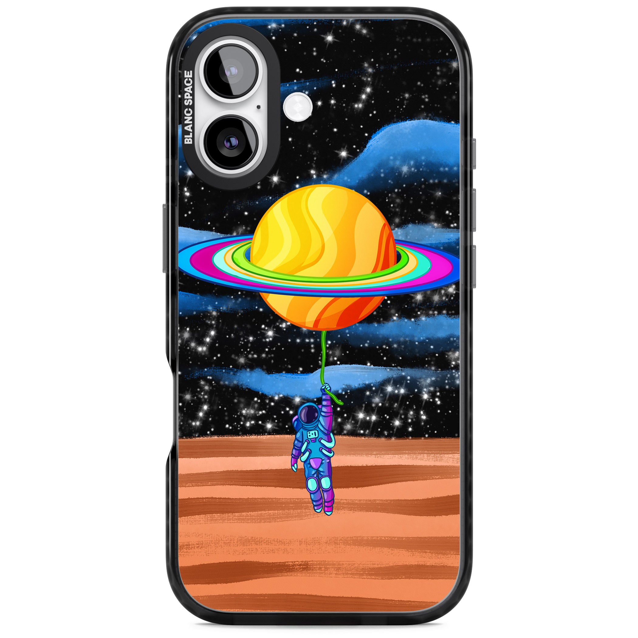 World On Helium iPhone 17 Impact Pro Black Phone Case