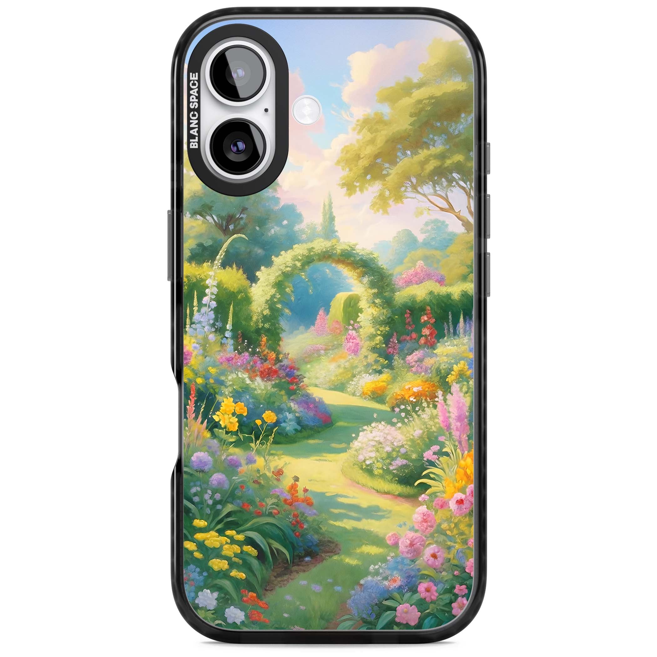 The Painter's Garden floral iPhone case | Black Impact Magsafe case for iPhone 17