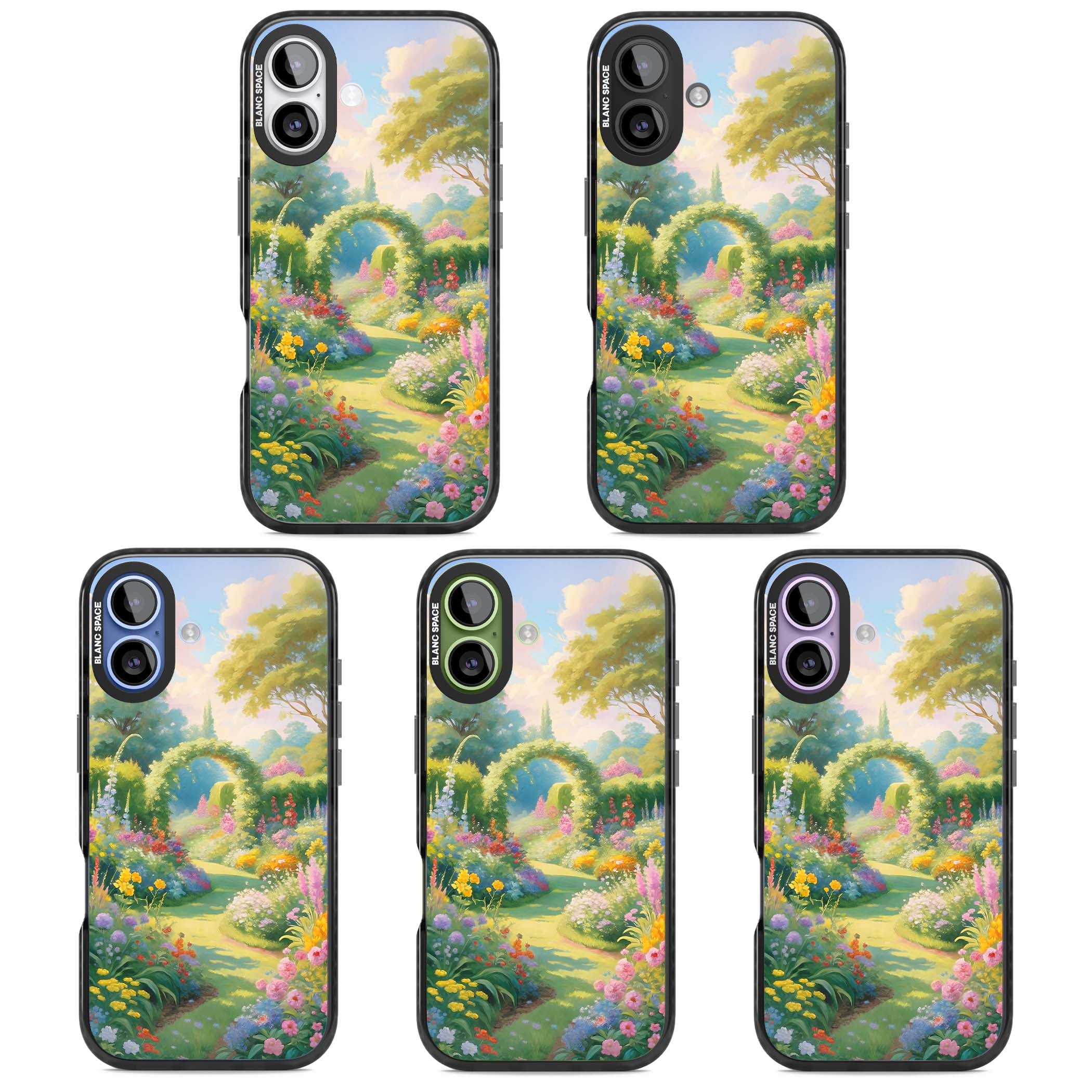 The Painter's Garden floral iPhone case | Black Impact Magsafe case for iPhone 17