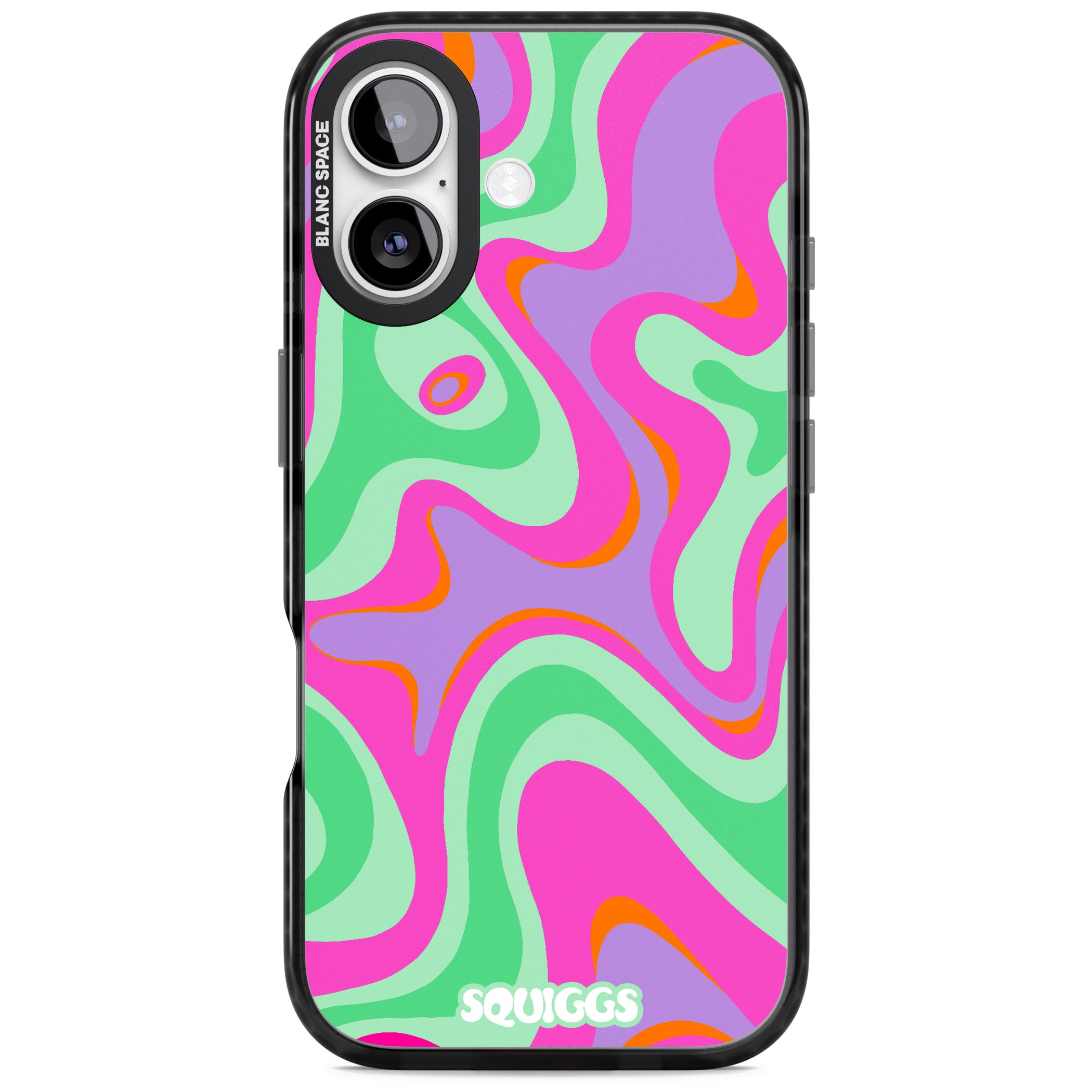 Pink Lava iPhone 17 Impact Pro Black Phone Case