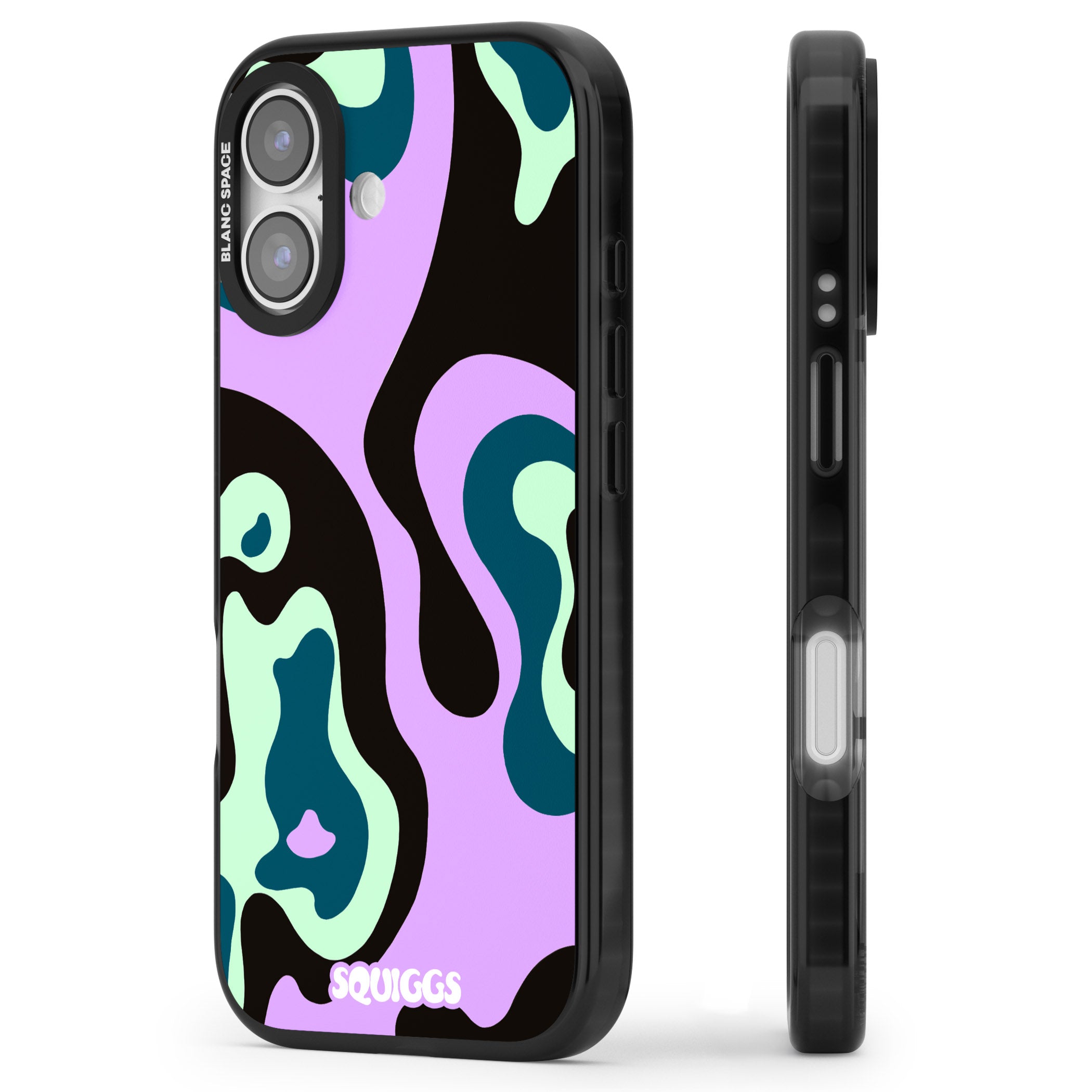 Purple River iPhone 17 Impact Pro Black Phone Case Side Profile