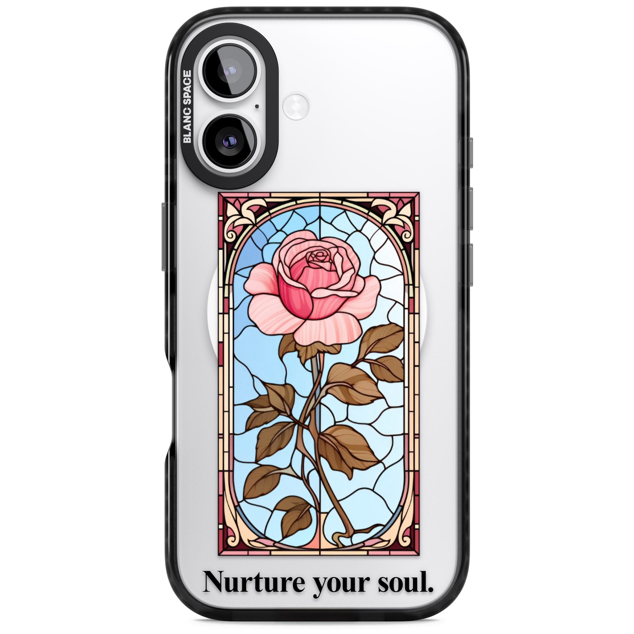 Nurture Your Soul iPhone 17 Impact Pro Black Phone Case