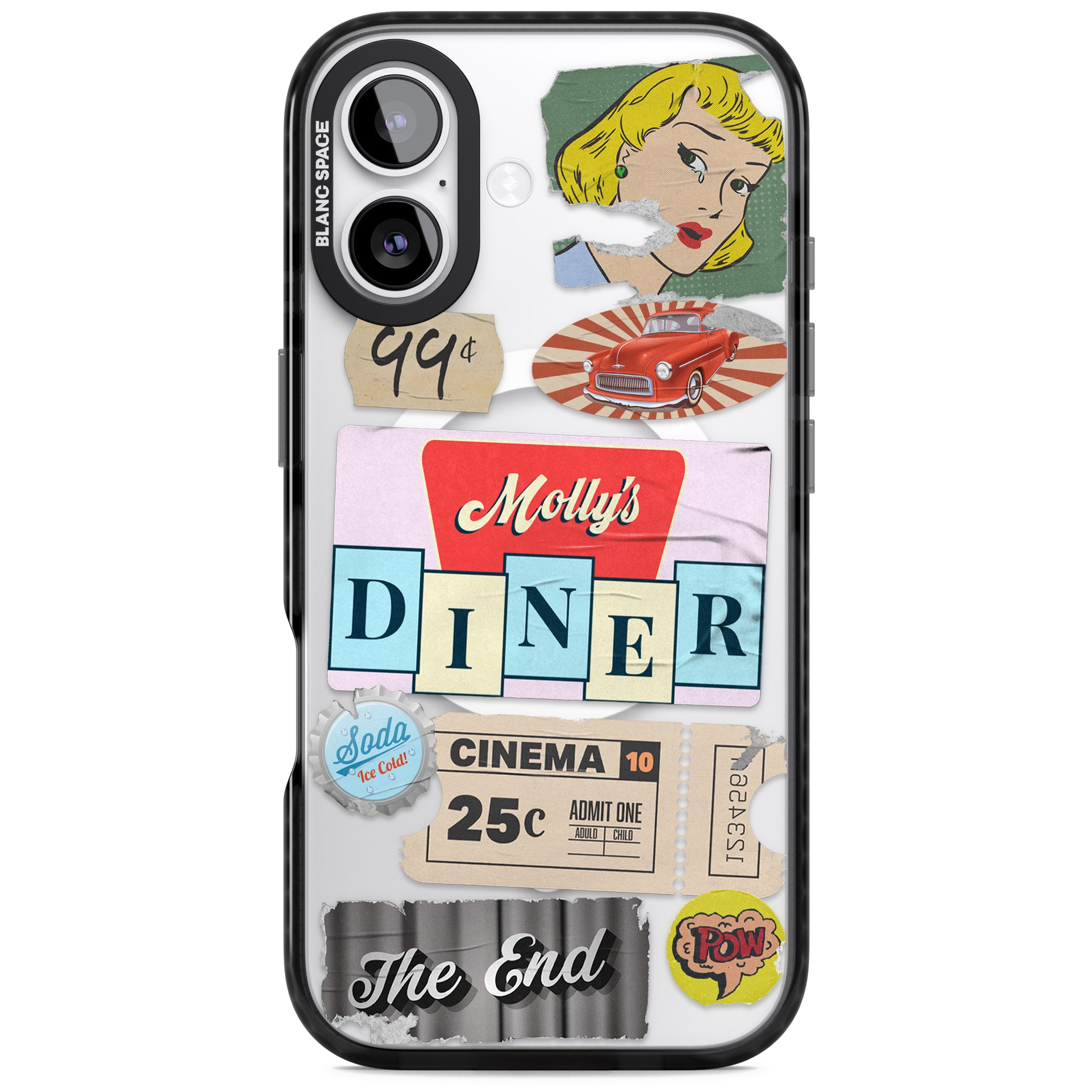 Nifty Fifties Swing iPhone 17 Impact Pro Black Phone Case
