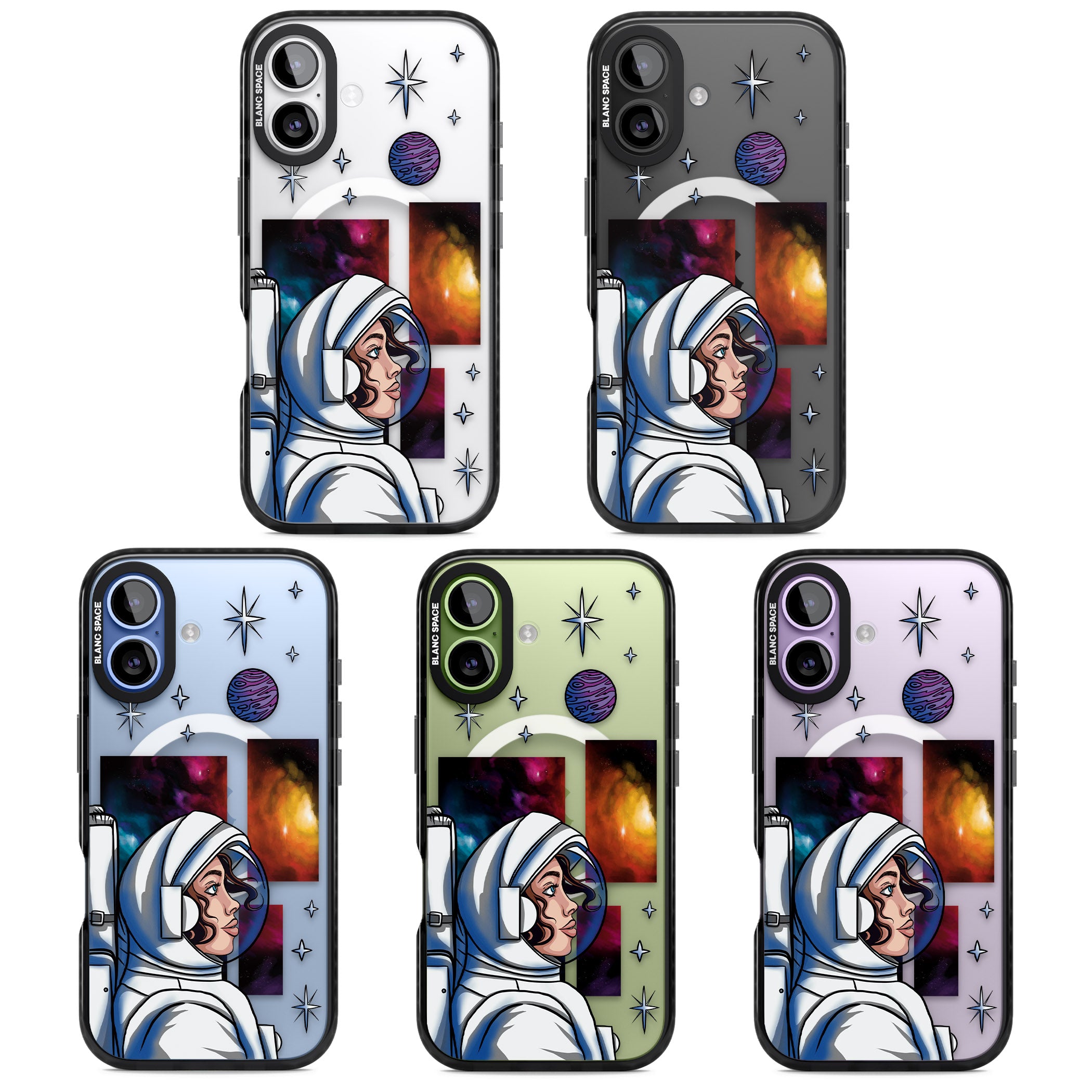 Cosmic Ambition iPhone 17 Impact Pro Black Phone Case APT Impact Protection