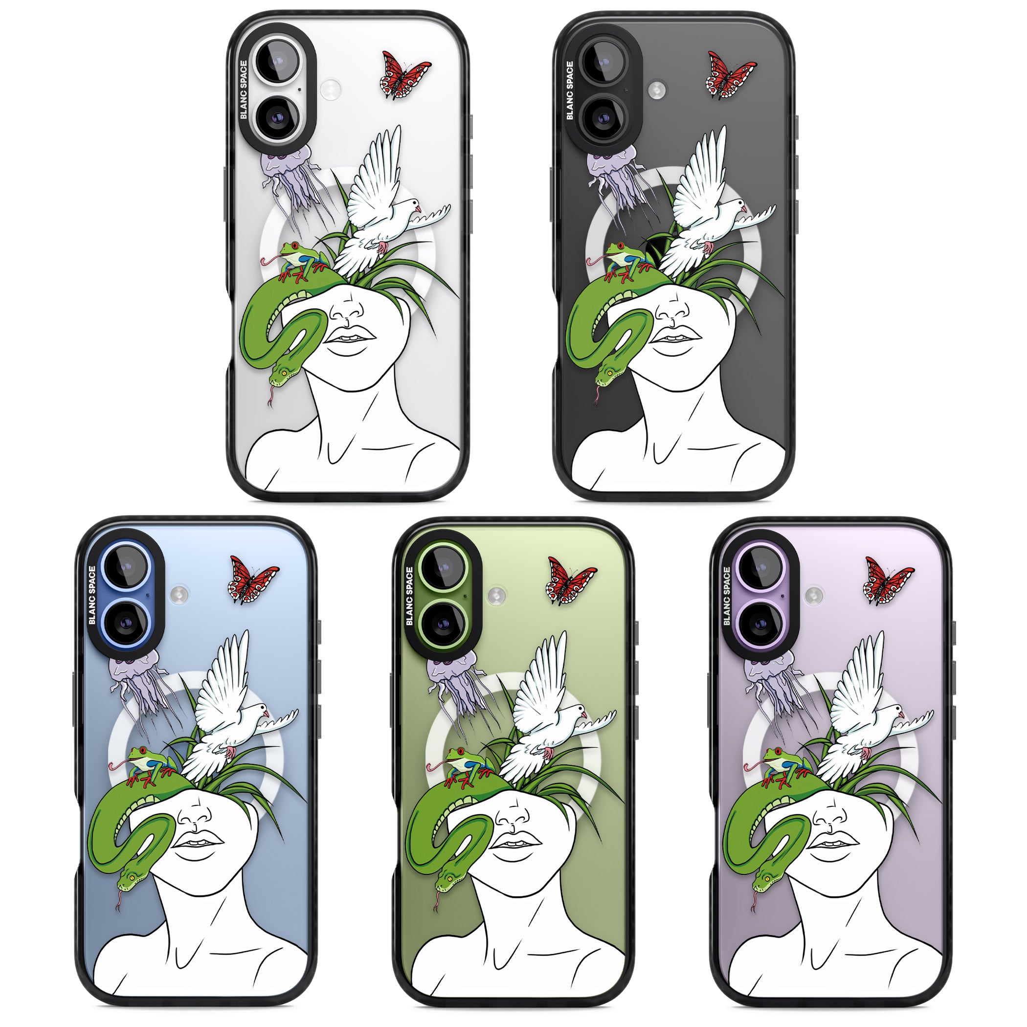 Wild Thoughts iPhone 17 Impact Pro Black Phone Case APT Impact Protection