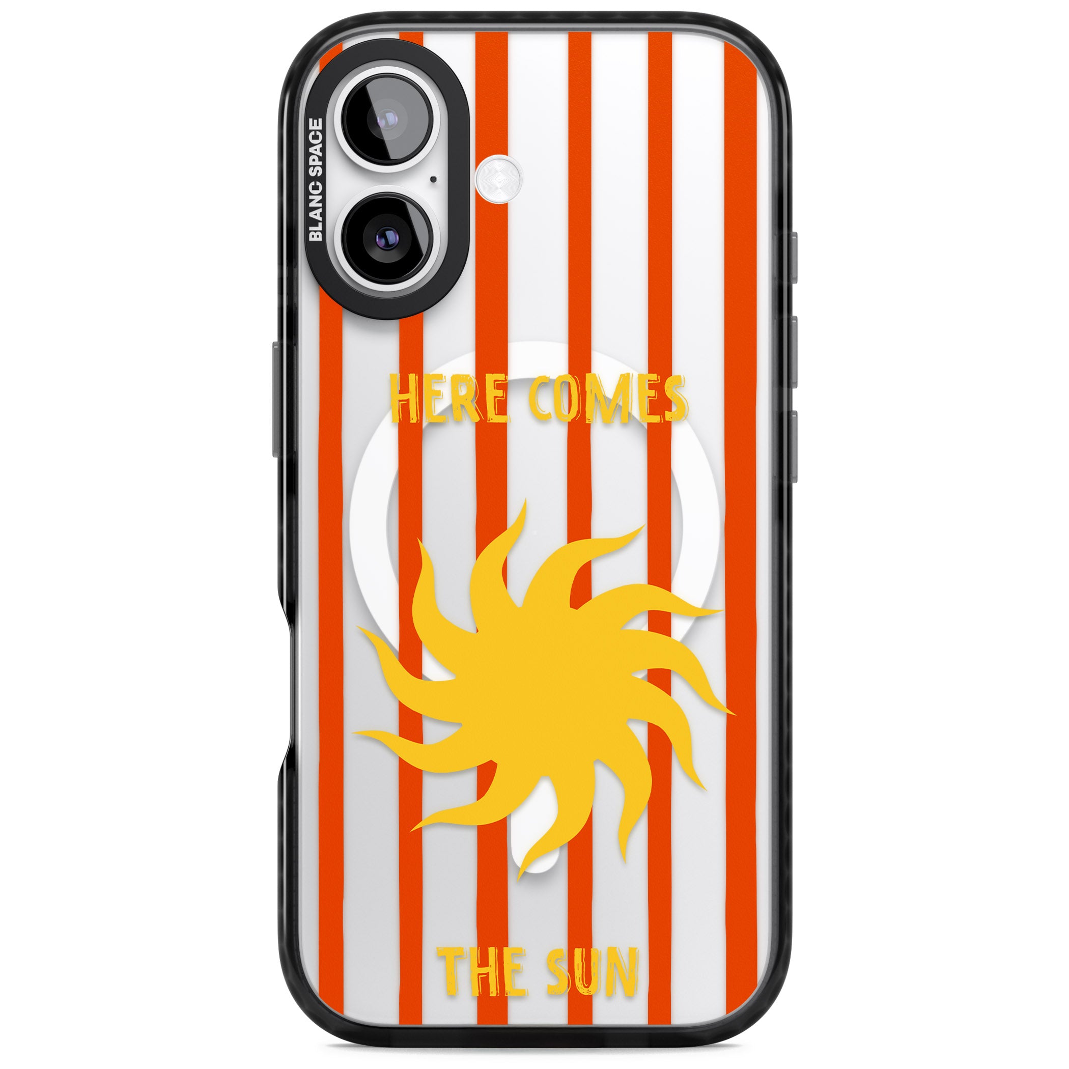 Here Comes The Sun iPhone 17 Impact Pro Black Phone Case