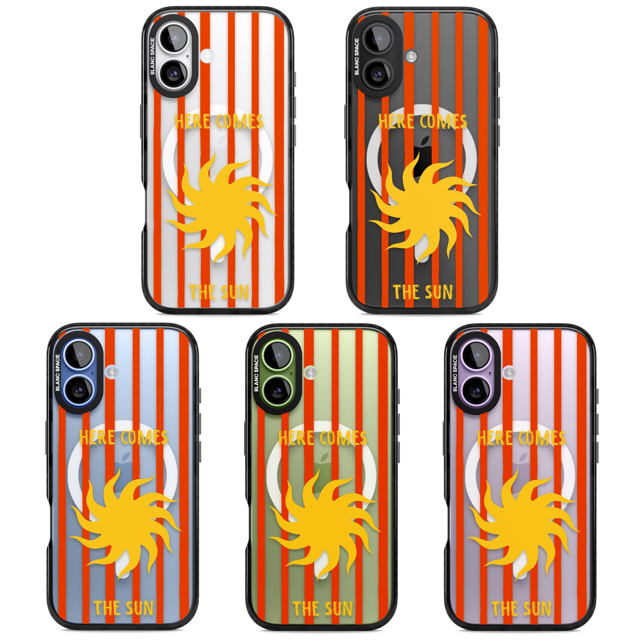 Here Comes The Sun iPhone 17 Impact Pro Black Phone Case APT Impact Protection