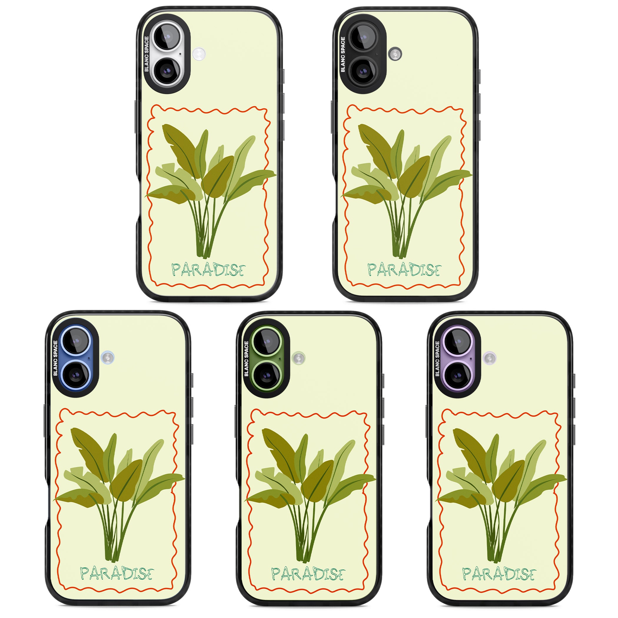 Paradies Plant iPhone 17 Impact Pro Black Phone Case APT Impact Protection