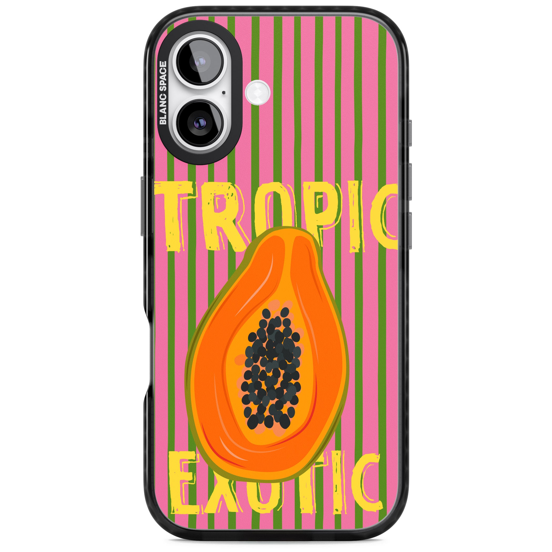 Tropic Exotic iPhone 17 Impact Pro Black Phone Case