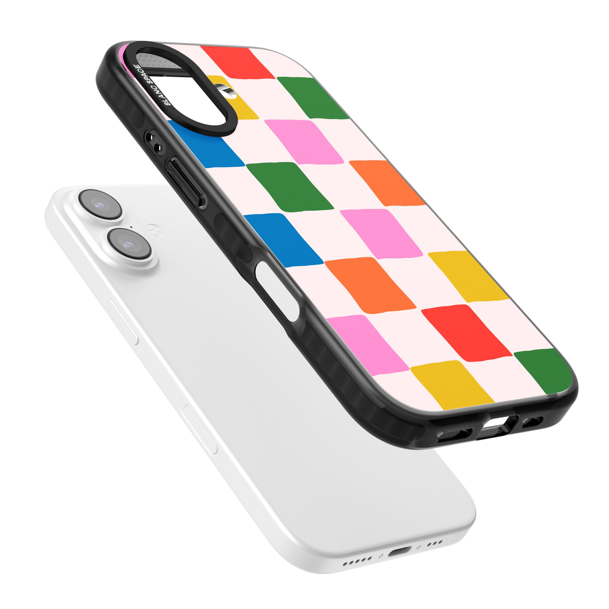 Colour Checked iPhone 17 Impact Pro Black Phone Case Colours
