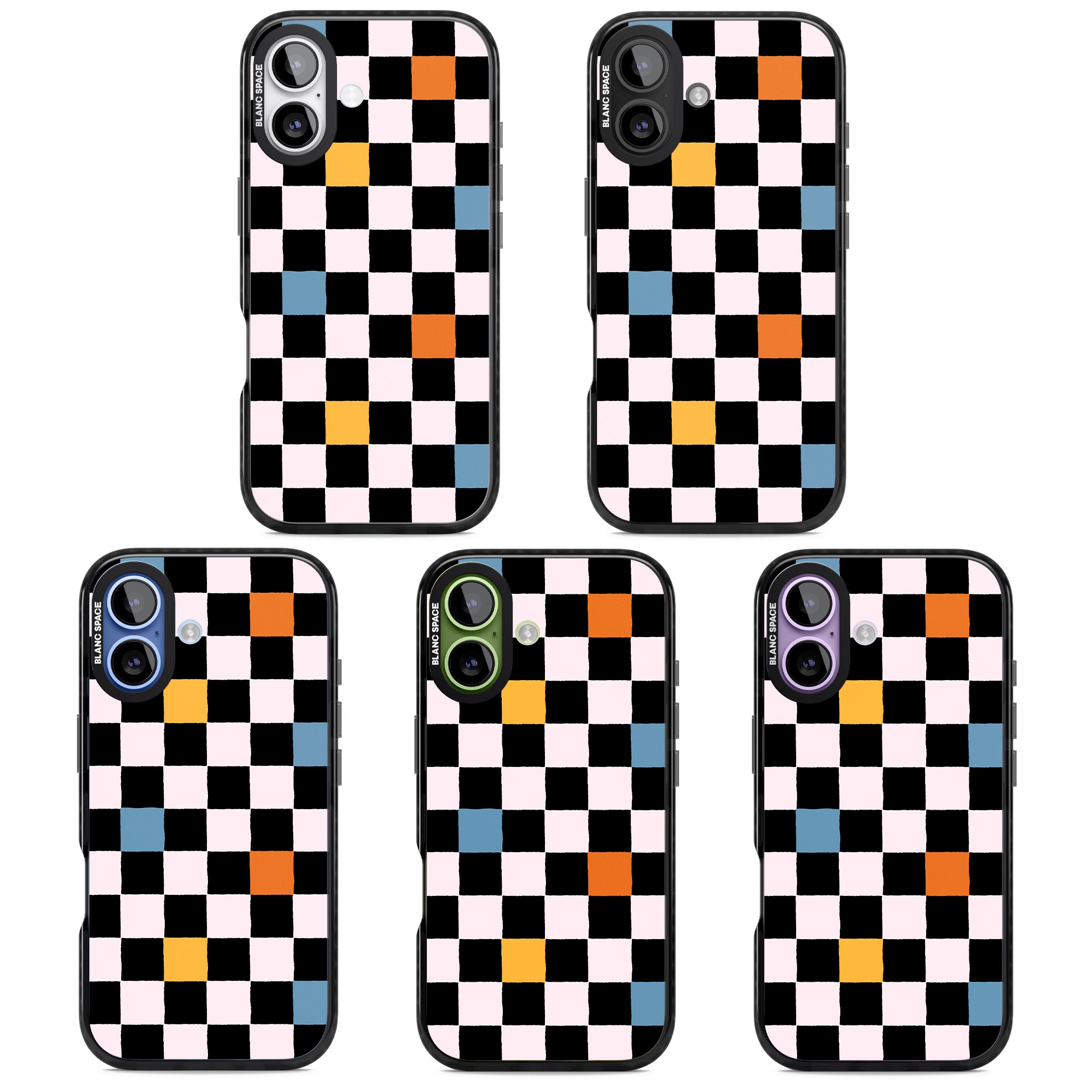 Vibrant Retro Checkered iPhone 17 Impact Pro Black Phone Case APT Impact Protection