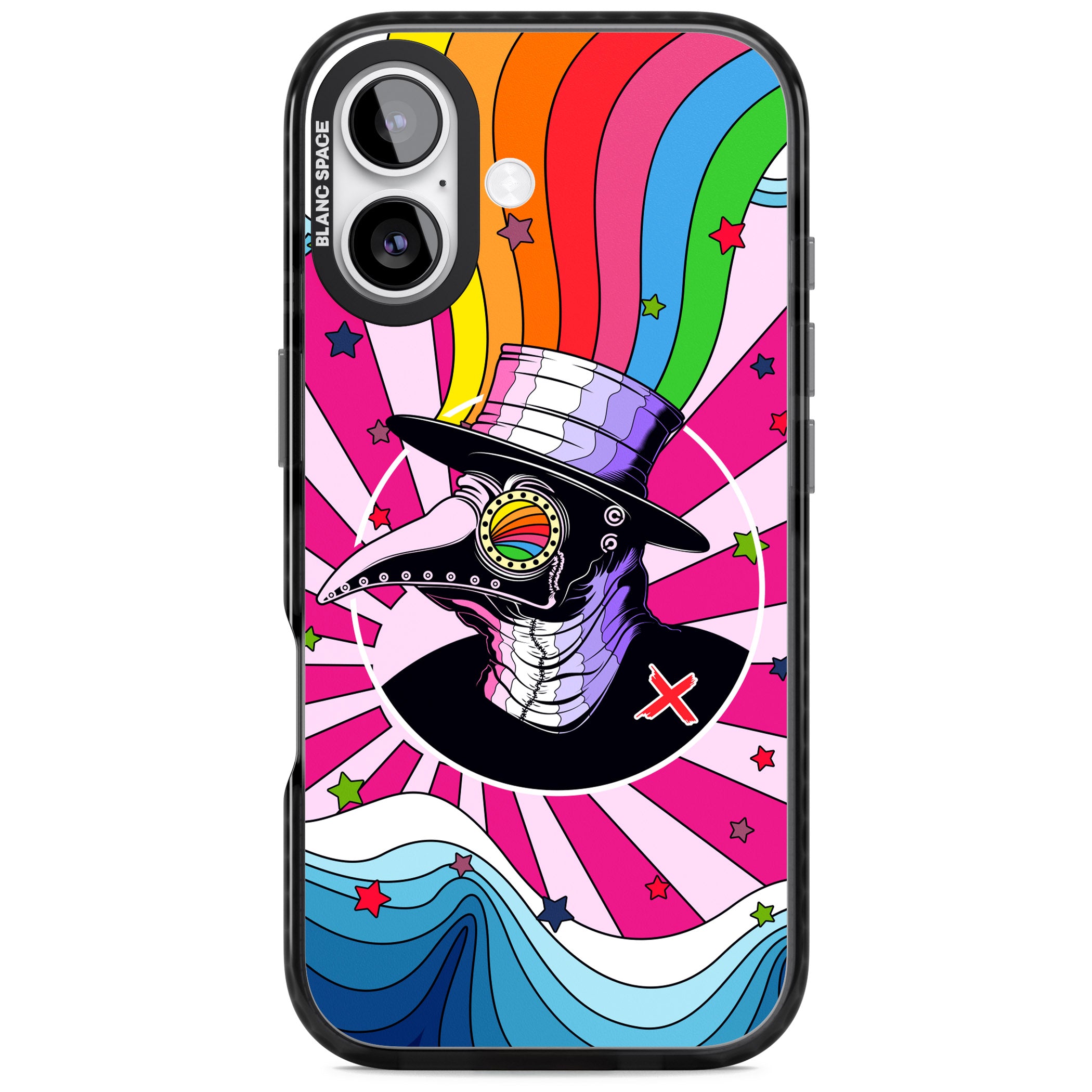 Plague Doctor Passion iPhone 17 Impact Pro Black Phone Case