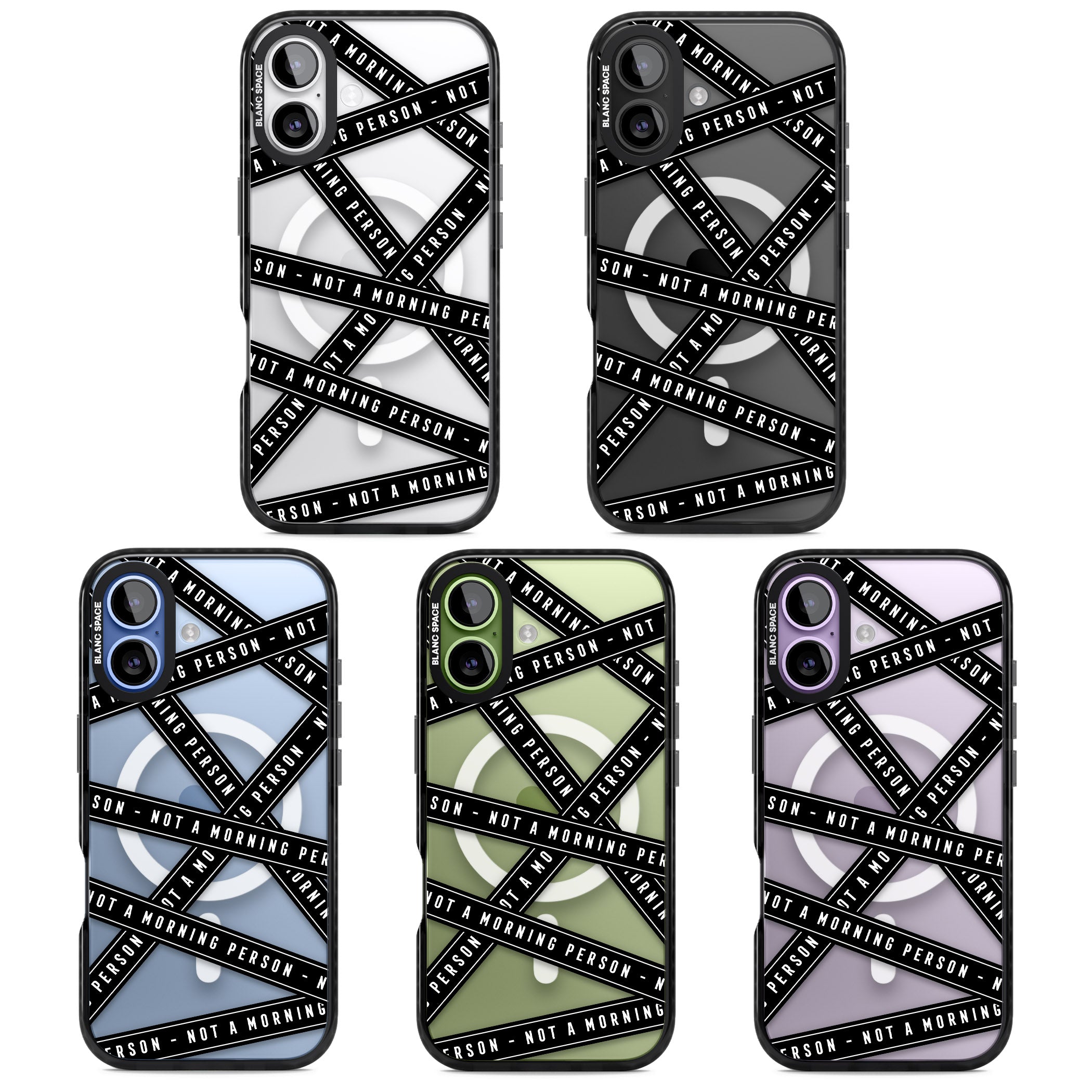 Not A Morning Person iPhone 17 Impact Pro Black Phone Case APT Impact Protection