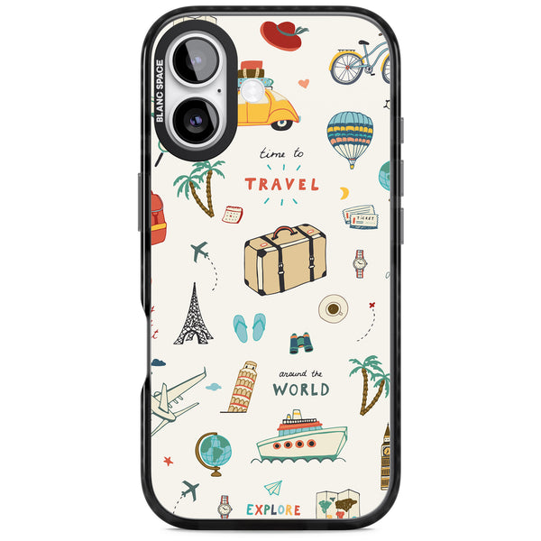 Cute Travel Pattern Cream