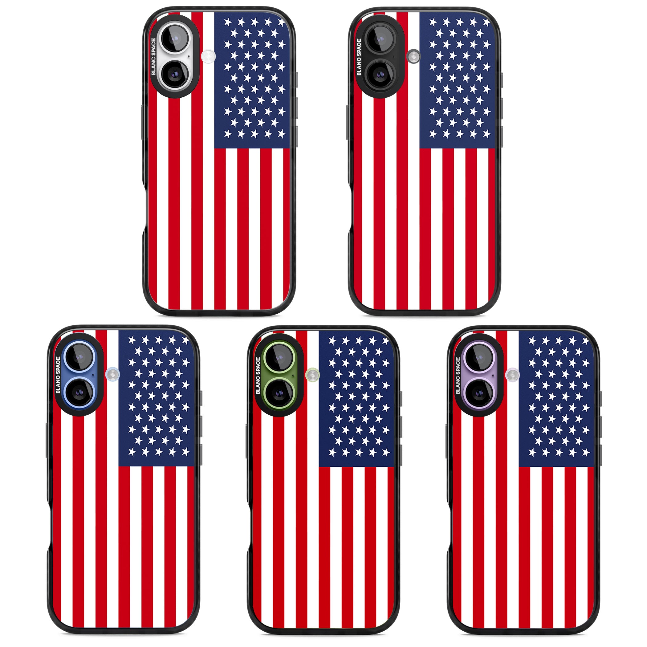 American Flag iPhone 17 Impact Pro Black Phone Case APT Impact Protection