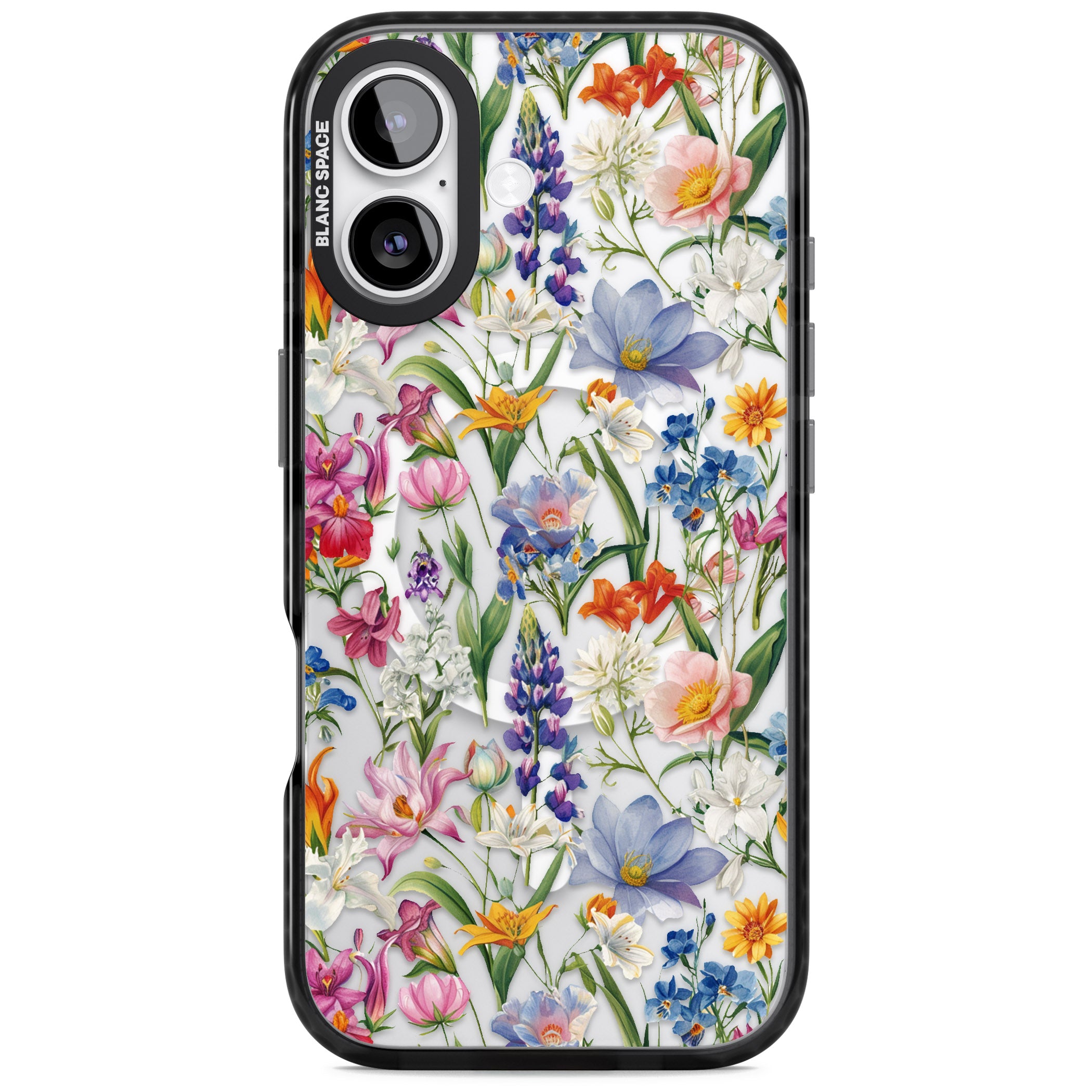 Vintage Wildflowers iPhone 17 Impact Pro Black Phone Case