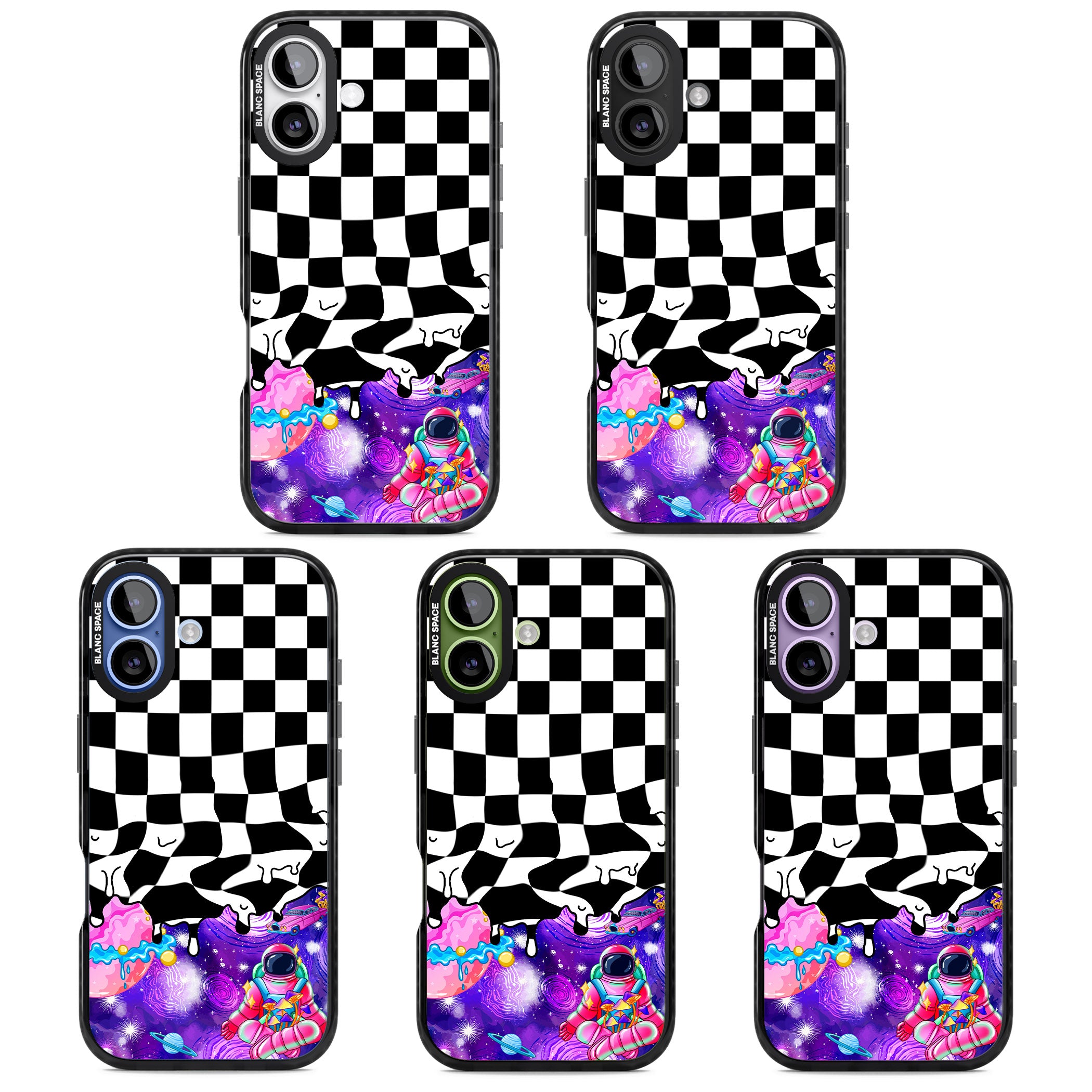 Washed Out iPhone 17 Impact Pro Black Phone Case APT Impact Protection