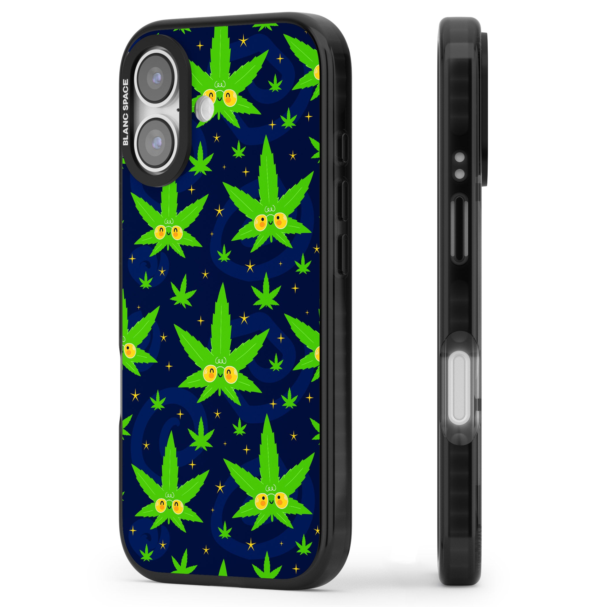 High Af iPhone 17 Impact Pro Black Phone Case Side Profile