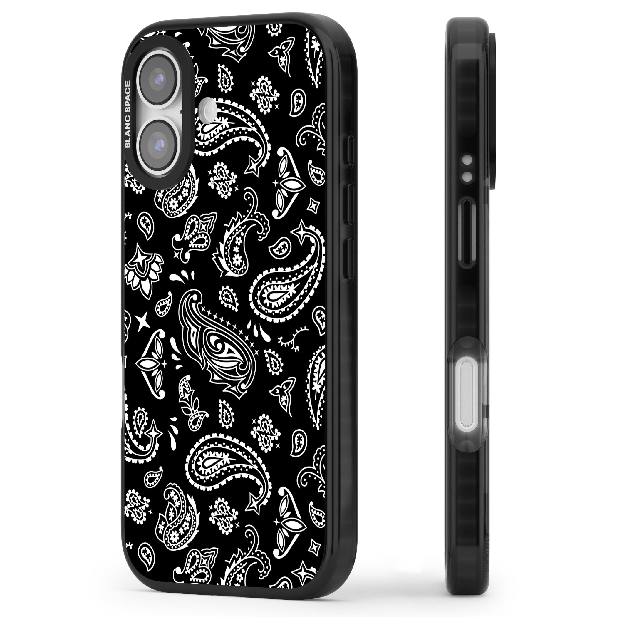 Black Bandana iPhone 17 Impact Pro Black Phone Case Side Profile