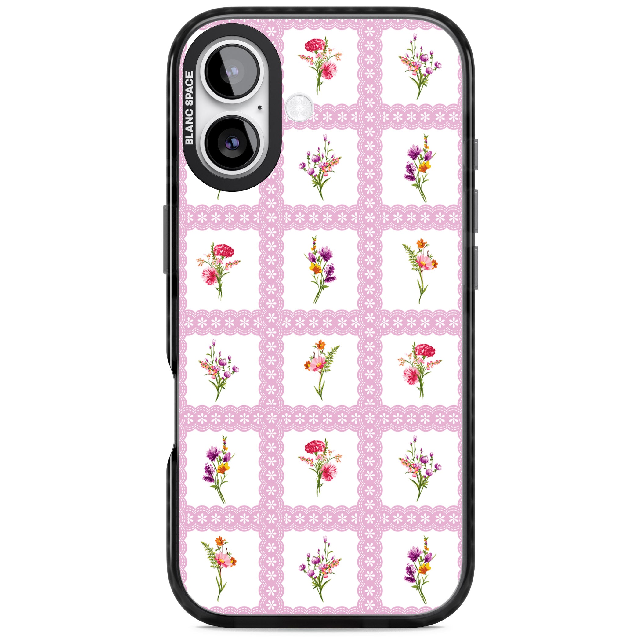 Wildflower Windows iPhone 17 Impact Pro Black Phone Case