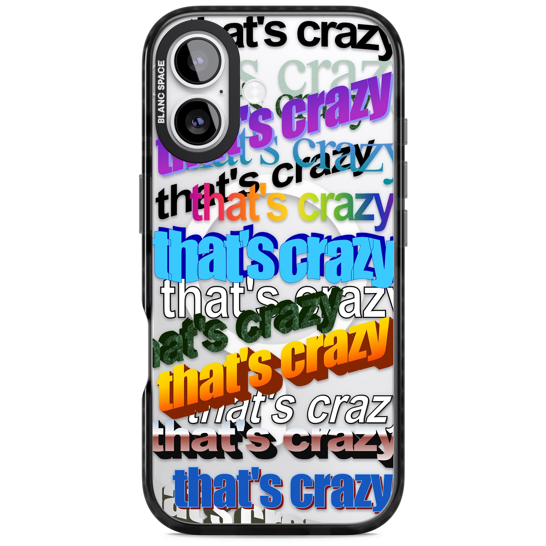 That'S Crazy Typography iPhone 17 Impact Pro Black Phone Case