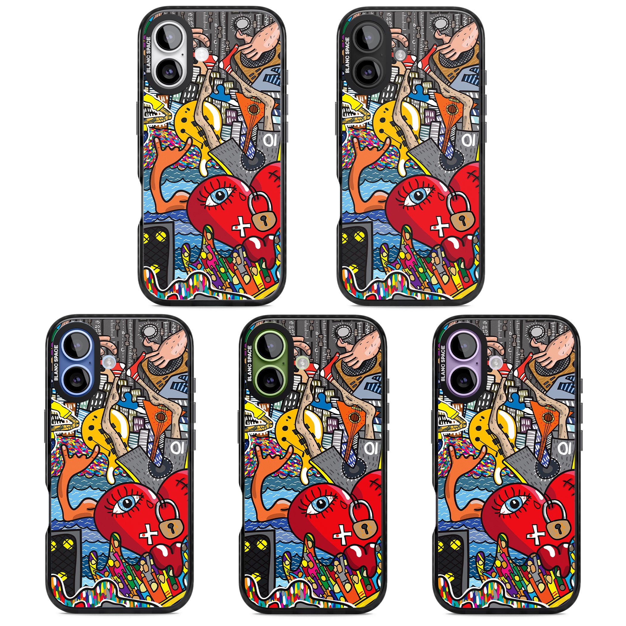 Crowd Tsunami iPhone 17 Impact Pro Black Phone Case APT Impact Protection