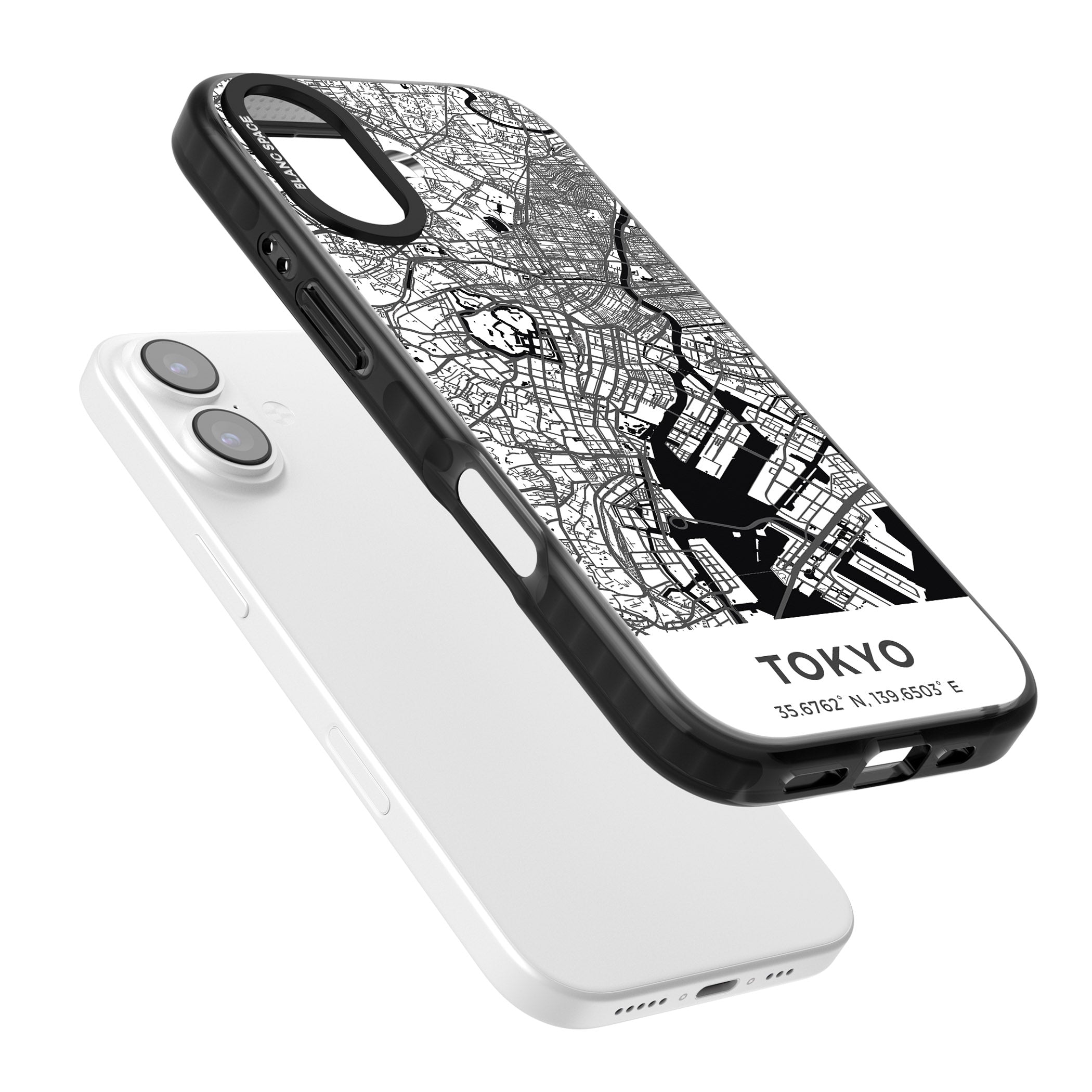 Tokyo Map iPhone 17 Impact Black Phone Case Colours