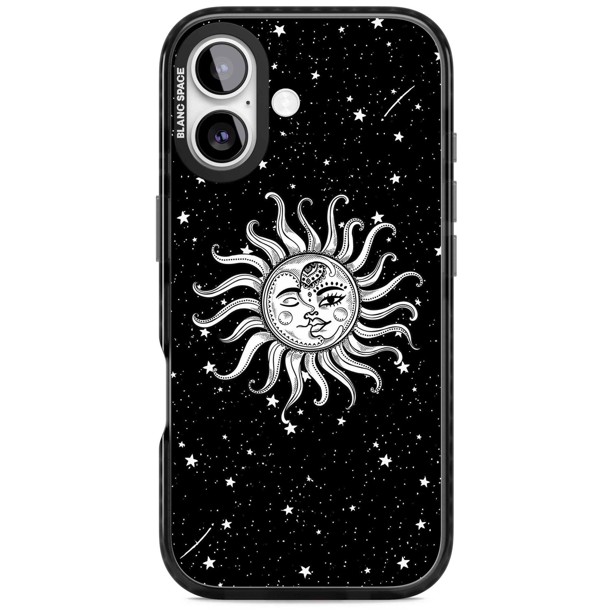 Mystic Sun Moon iPhone 17 Impact Black Phone Case