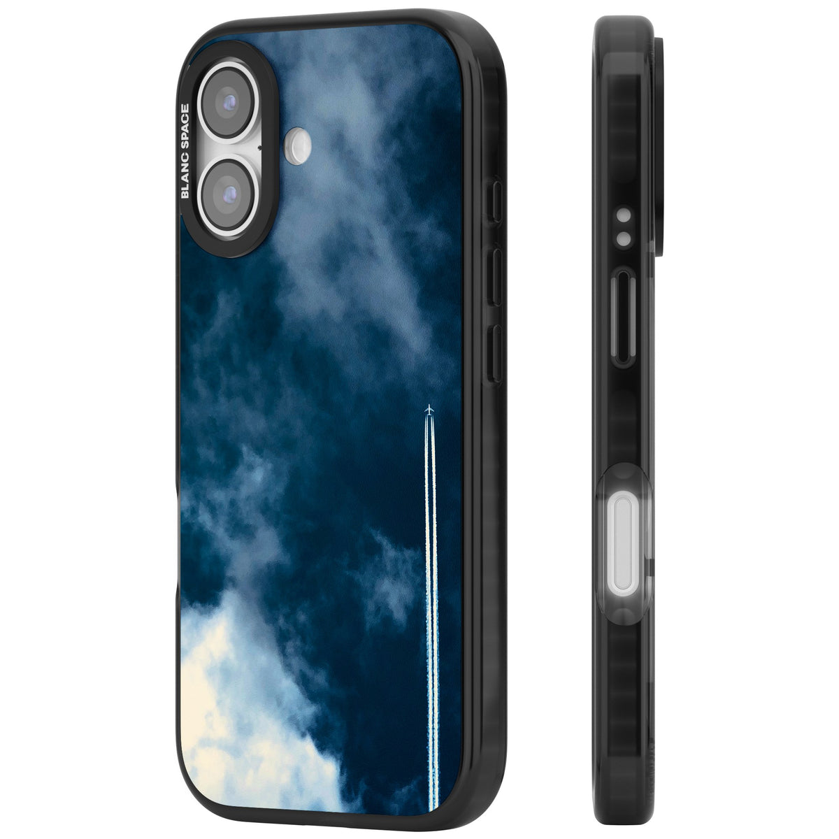Sky Trail iPhone 16 / iPhone 16 Plus / iPhone 17 Impact Black Phone Case side