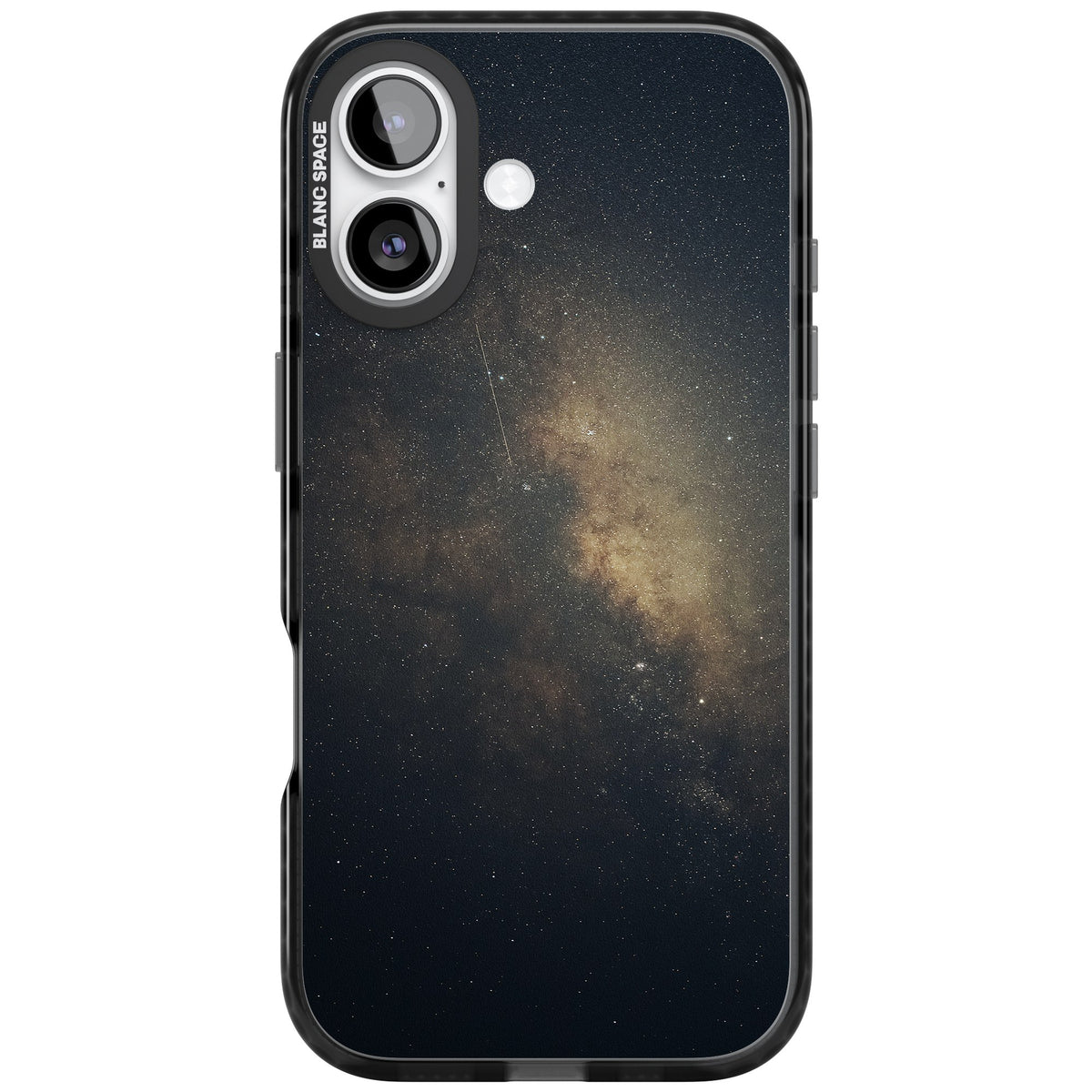 Cosmic Night Sky iPhone 16 / iPhone 16 Plus / iPhone 17 Impact Black Phone Case front