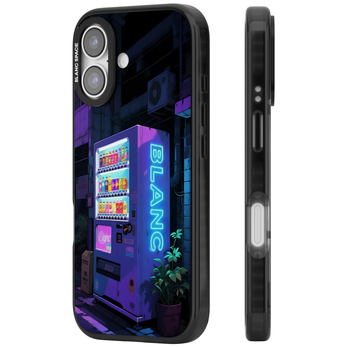 Shibuya Glow iPhone 16 / iPhone 16 Plus / iPhone 17 Impact Black Phone Case side