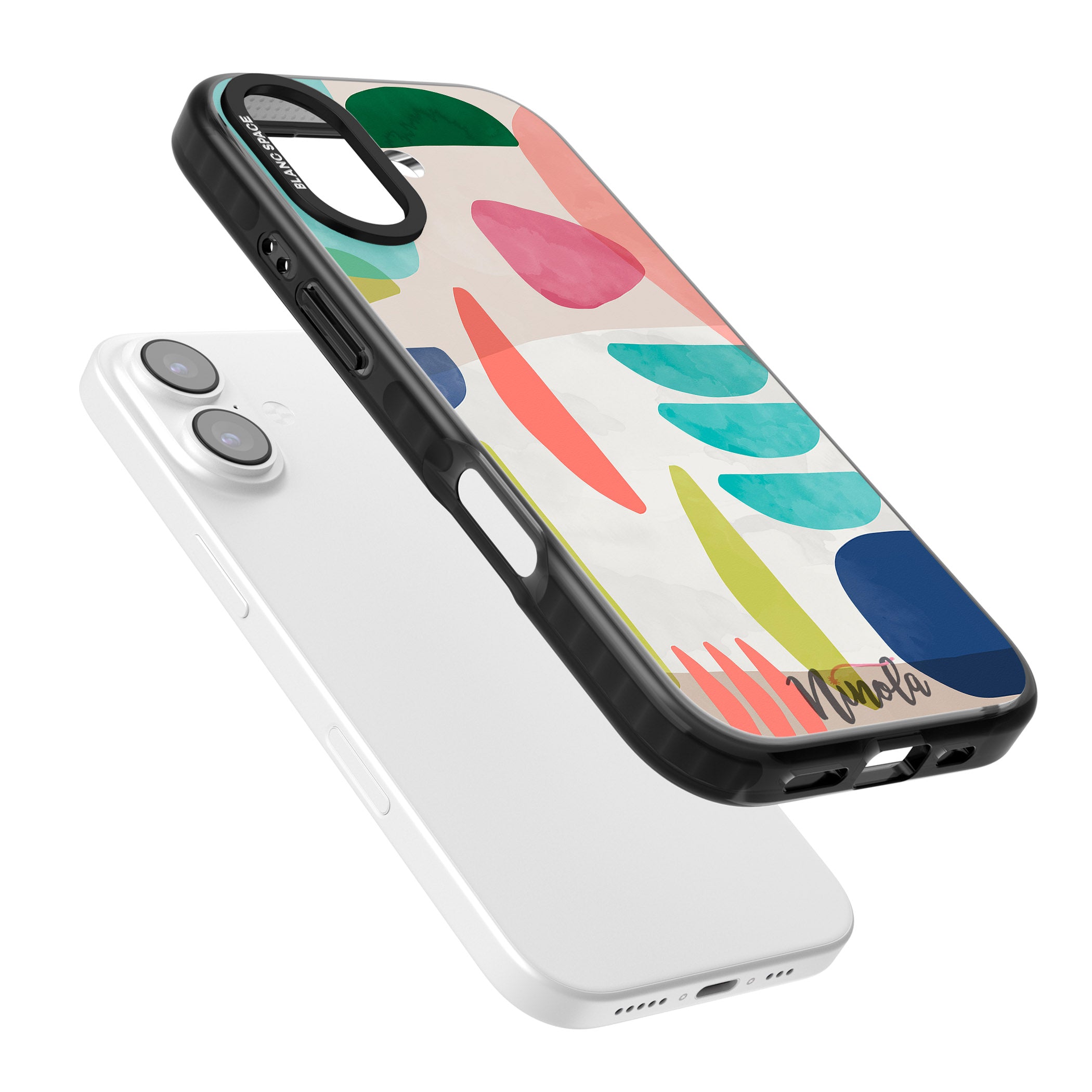 Bold Colorful Shapes iPhone 17 Impact Black Phone Case Colours