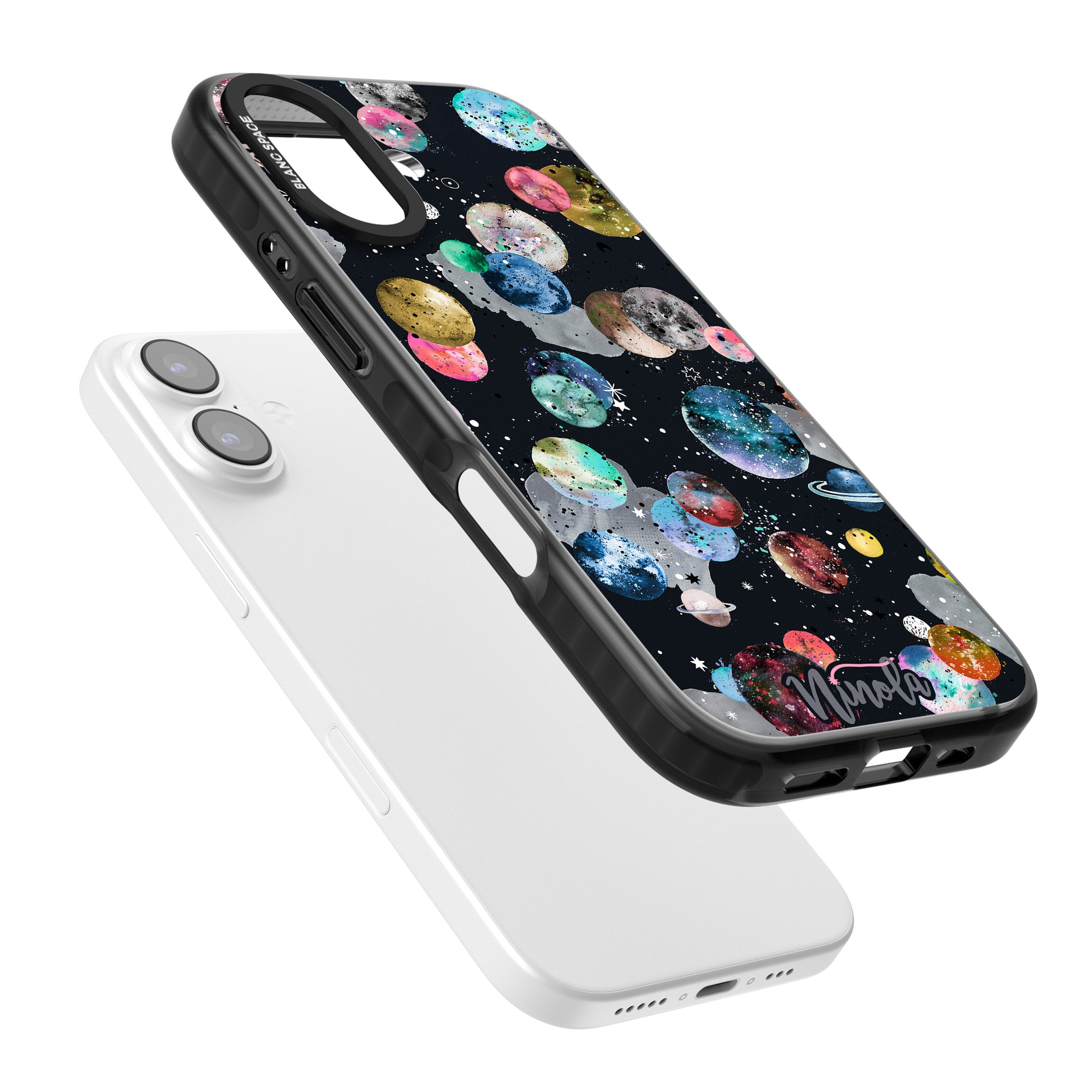 Cosmic Galaxy iPhone 17 Impact Black Phone Case Colours