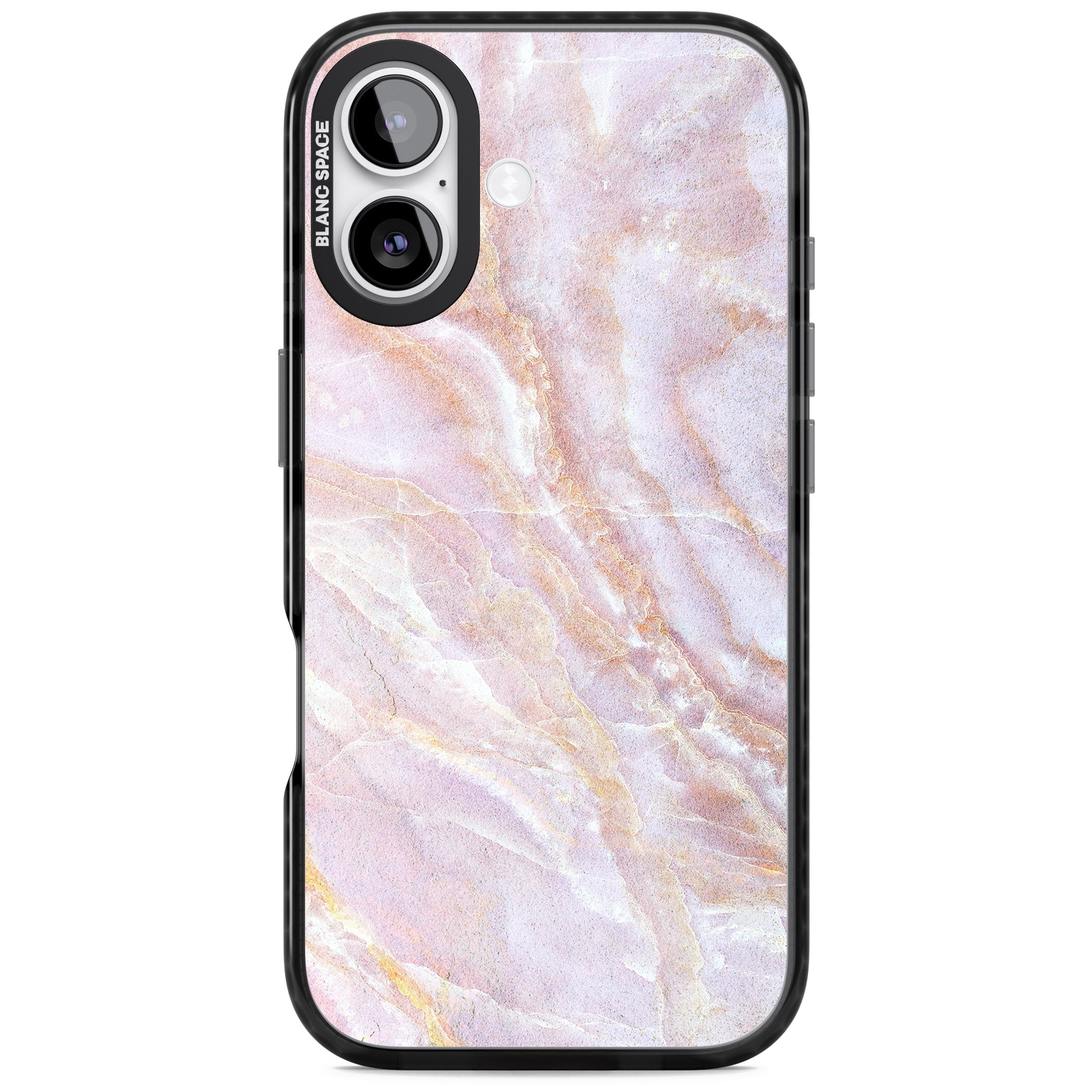 Soft Onyx Blush iPhone 17 Impact Black Phone Case