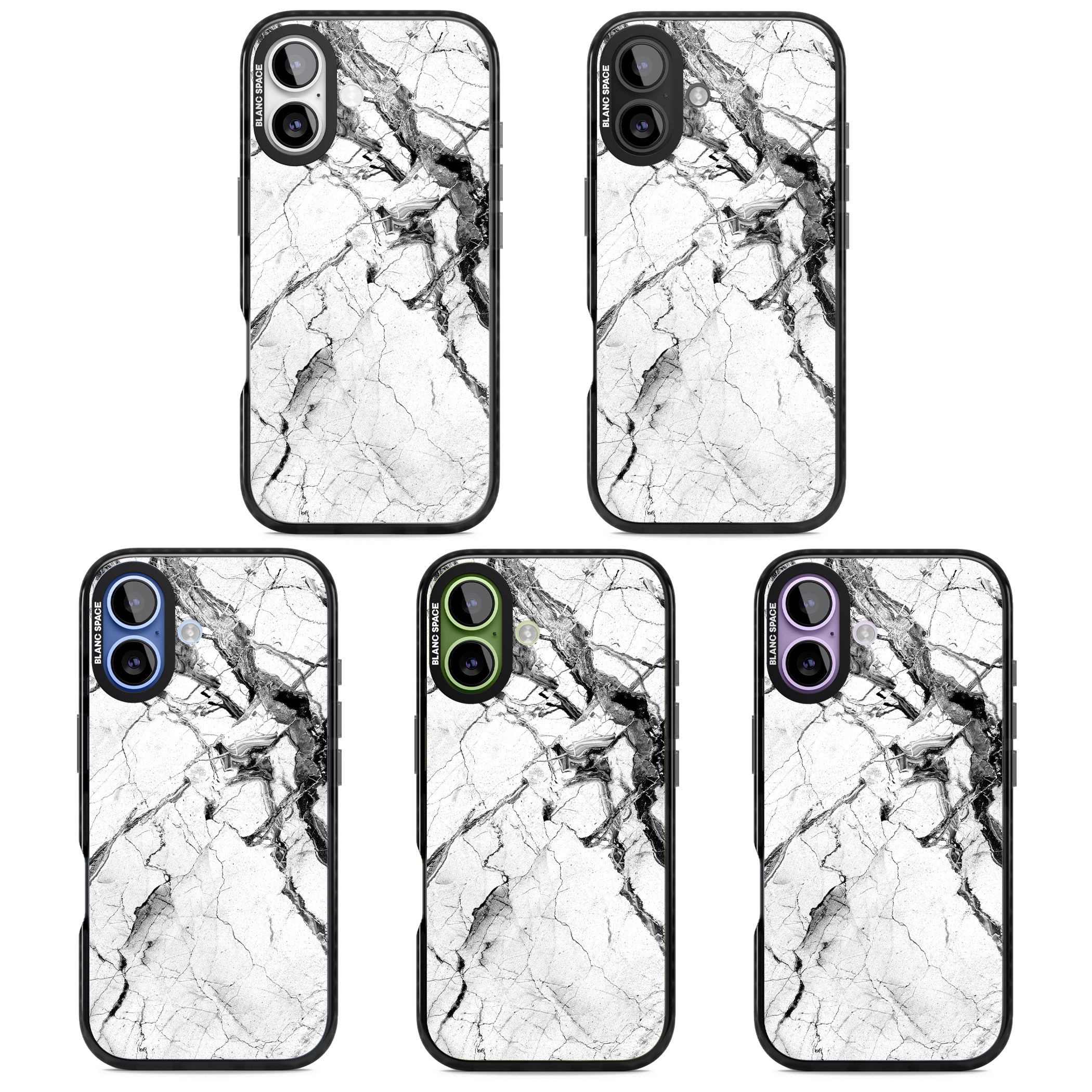 Storm Marble iPhone 17 Impact Black Phone Case APT Impact Protection