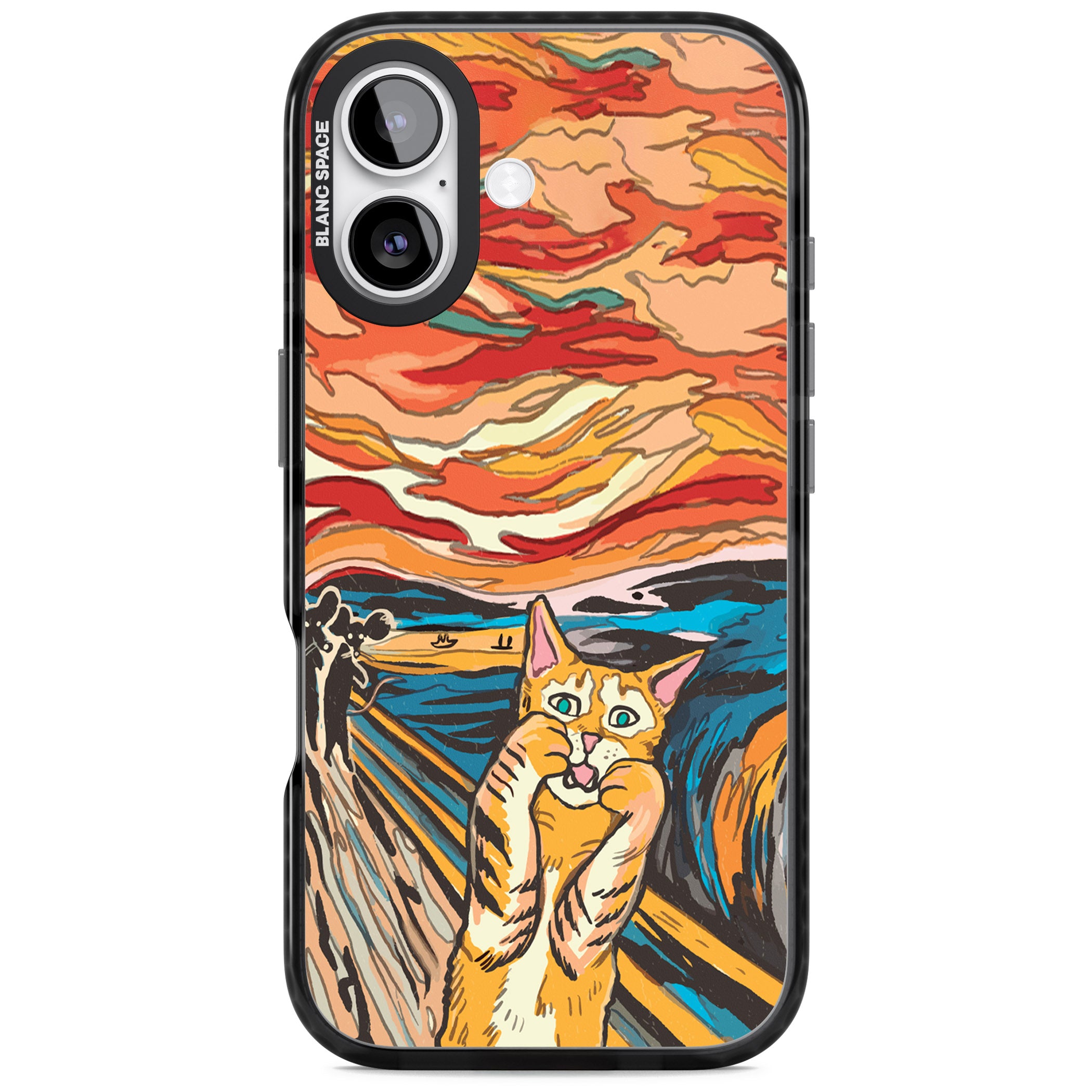 The Meow iPhone 17 Impact Black Phone Case
