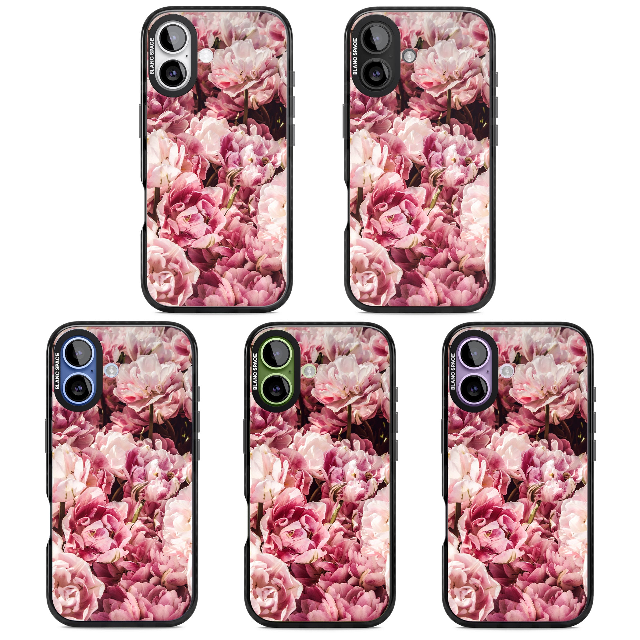Petal Blush iPhone 17 Impact Black Phone Case APT Impact Protection